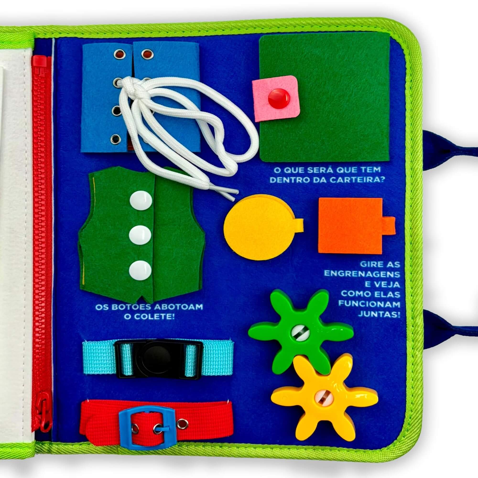 Livro Educativo: Meu Livrinho Sensorial Maleta Educativa - Veiculos Editora On Line - 9786561264082