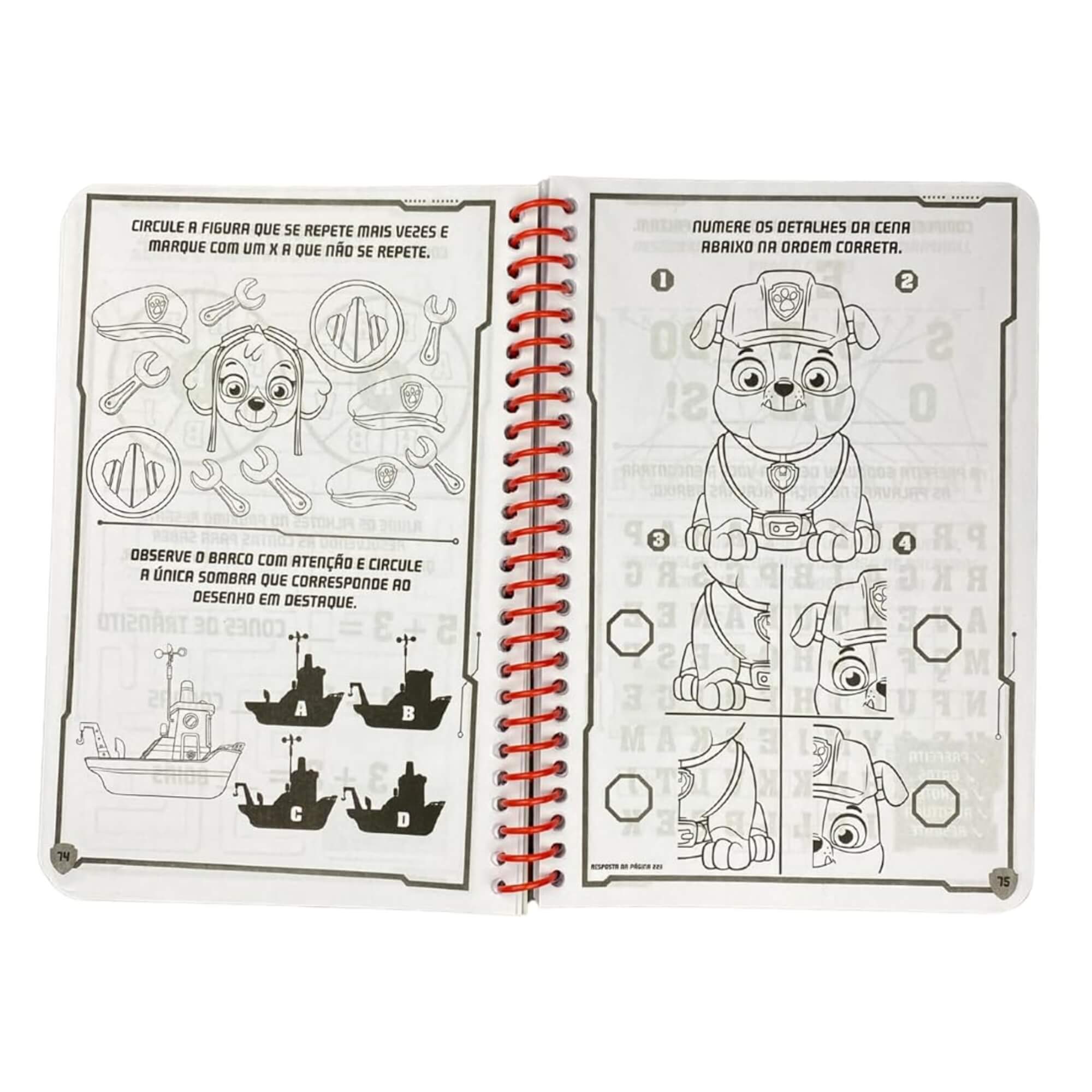 Livro 365 Atividades e Desenhos para Colorir Patrulha Canina Editora On Line - 9786561264068