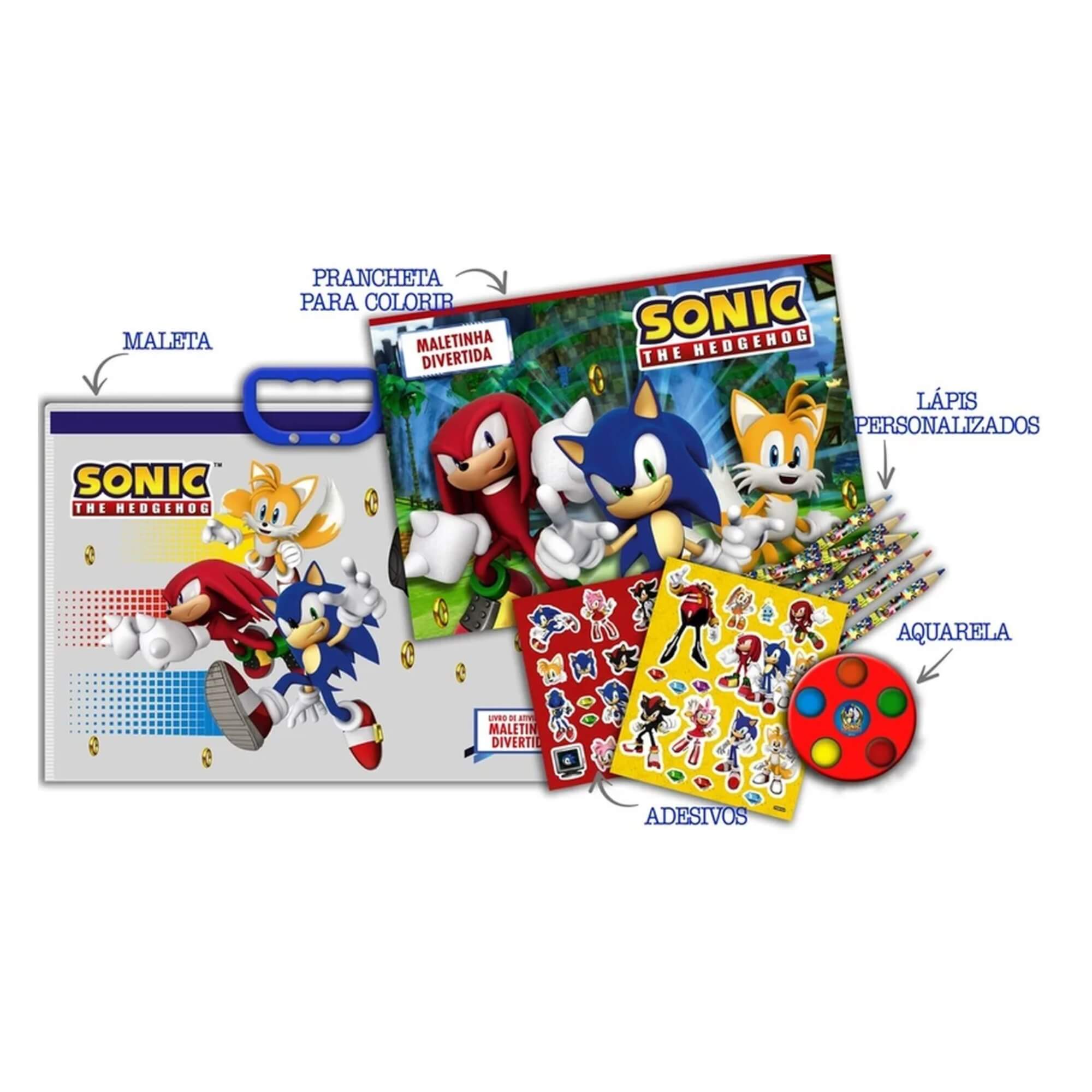 Maletinha Divertida Sonic com Acessórios Editora On Line - 9786561263573