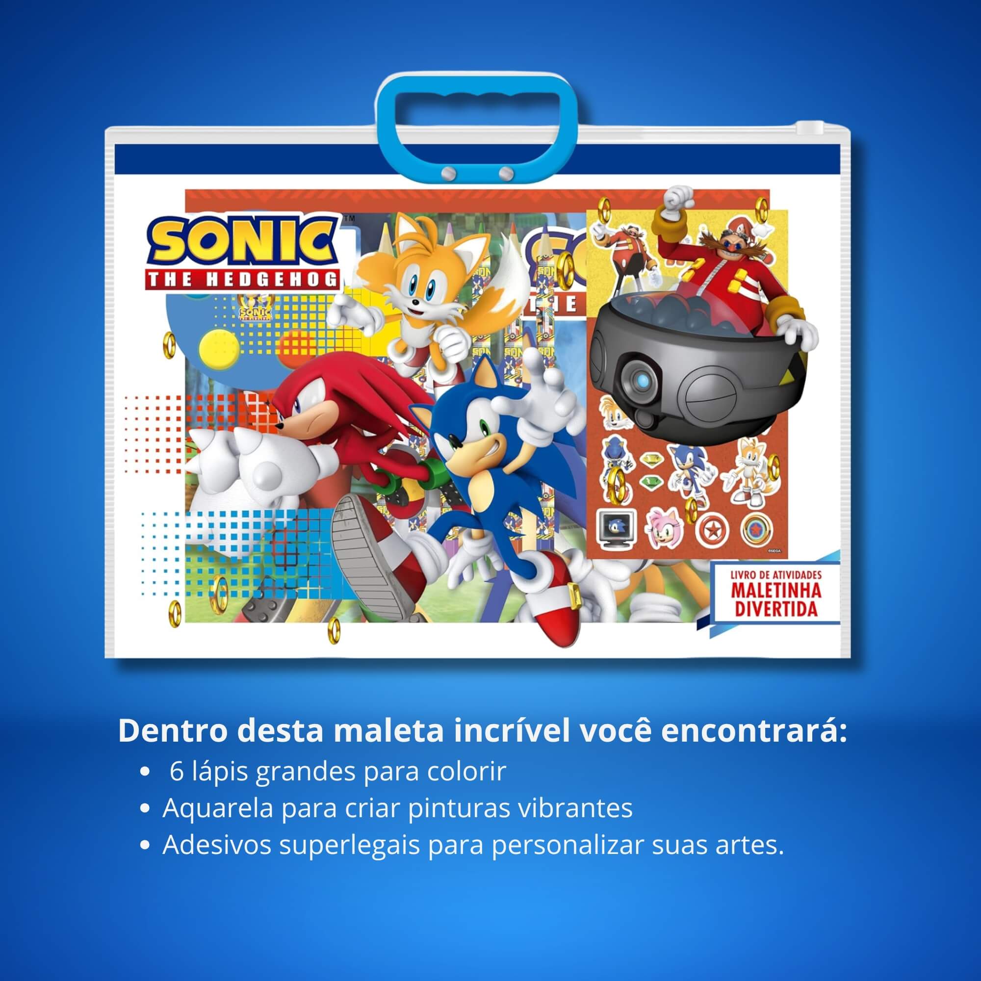 Maletinha Divertida Sonic com Acessórios Editora On Line - 9786561263573