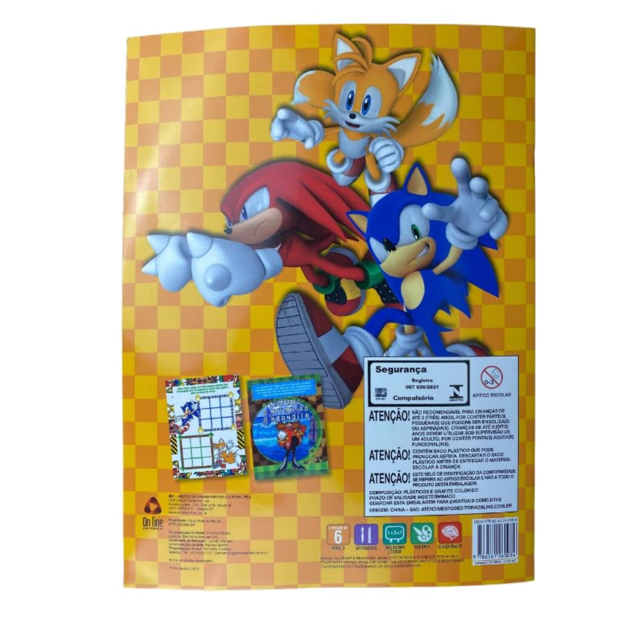 Livro de Atividades Sonic Hora da Alegria Editora On Line - 9786561260084