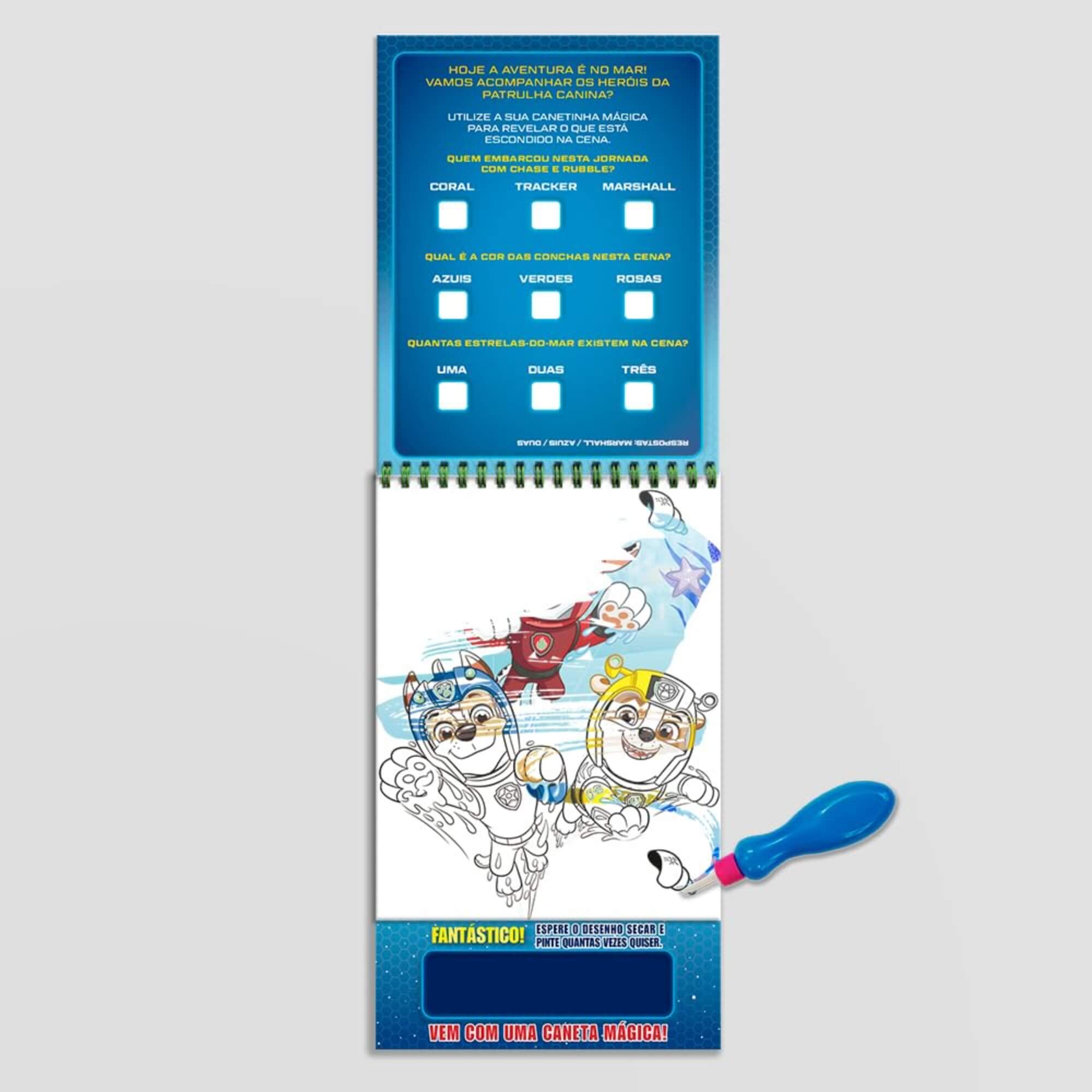 Livro para Colorir Patrulha Canina Aquabook Editora On Line - 9786555479614