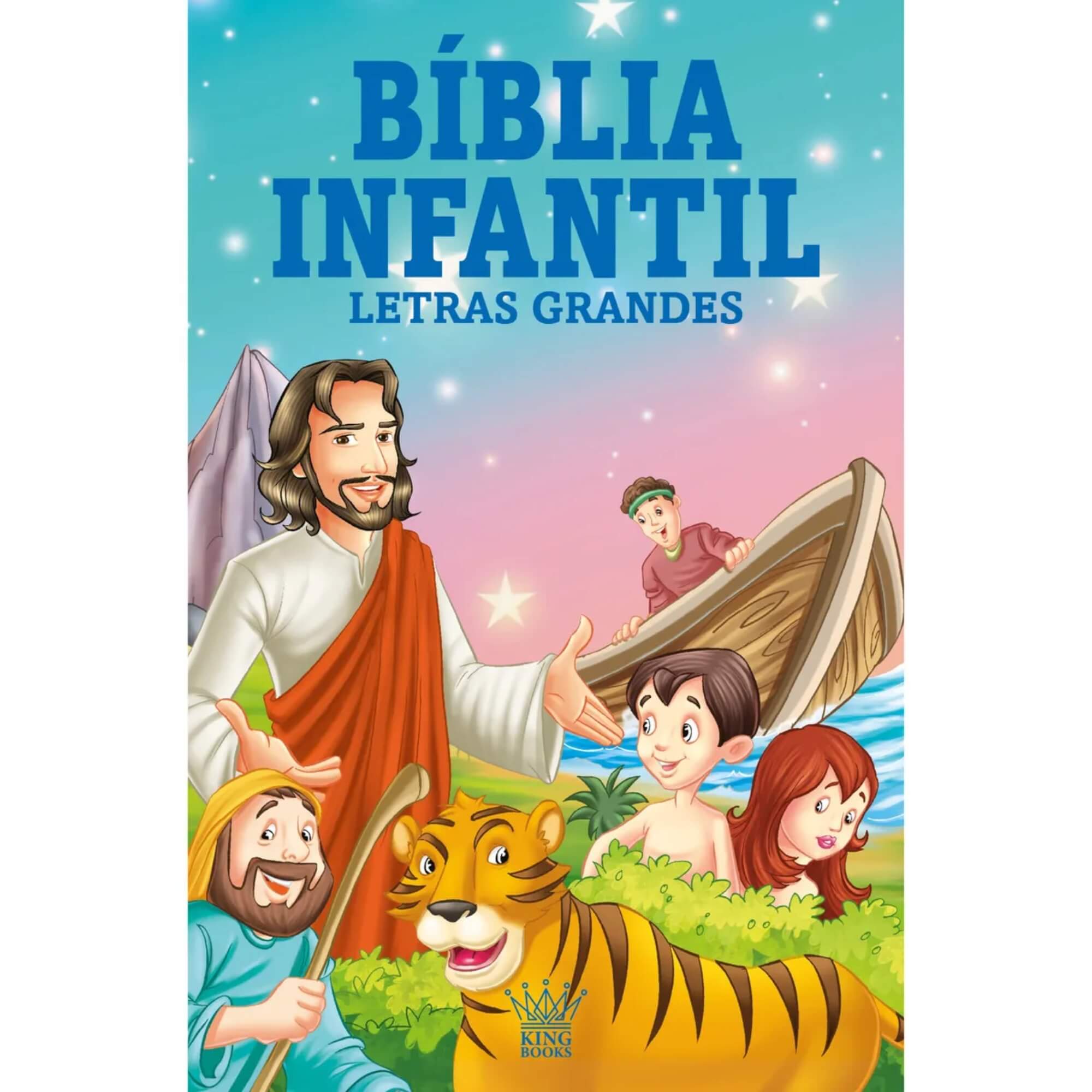 Livro Bíblia Infantil Letras Grandes com Capa Almofadada Editora On Line - 9786598142100