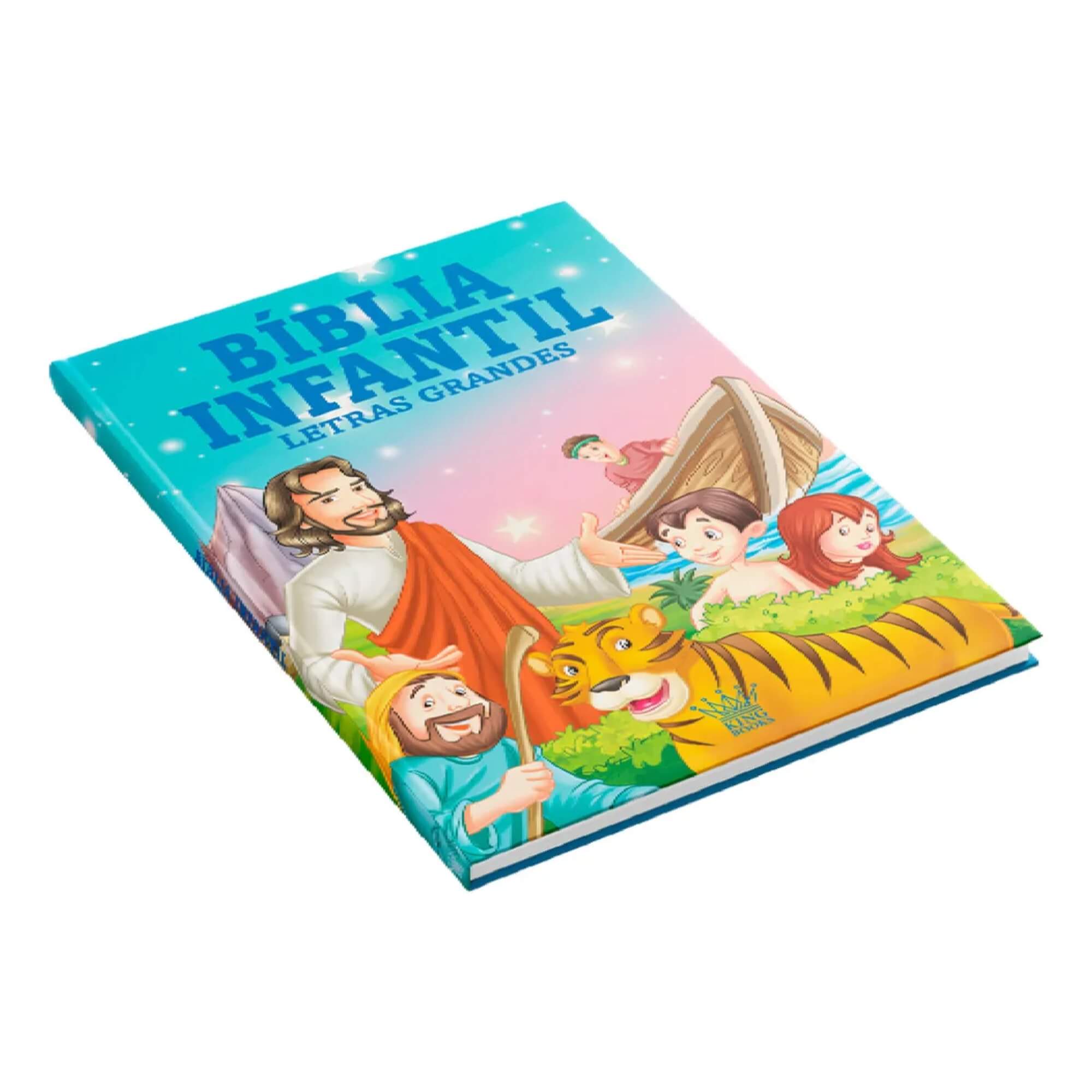 Livro Bíblia Infantil Letras Grandes com Capa Almofadada Editora On Line - 9786598142100