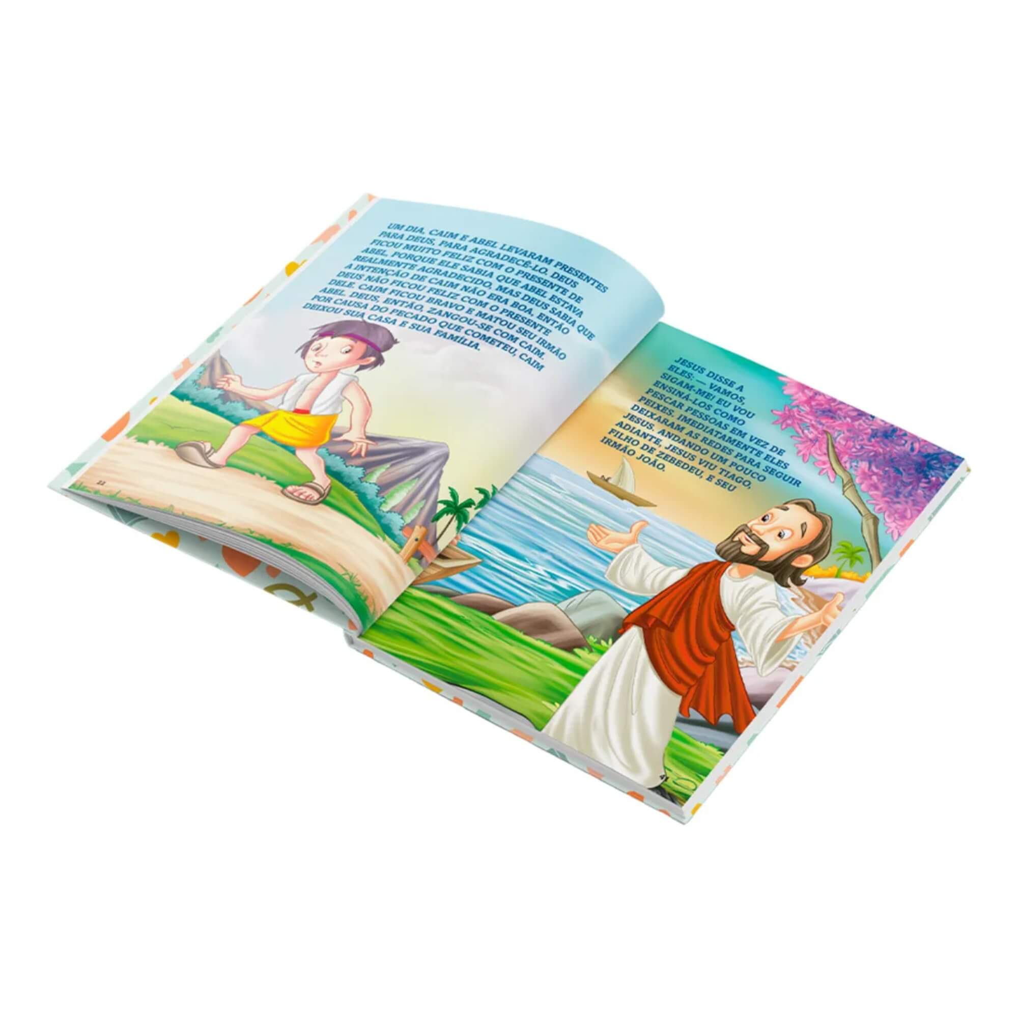 Livro Bíblia Infantil Letras Grandes com Capa Almofadada Editora On Line - 9786598142100