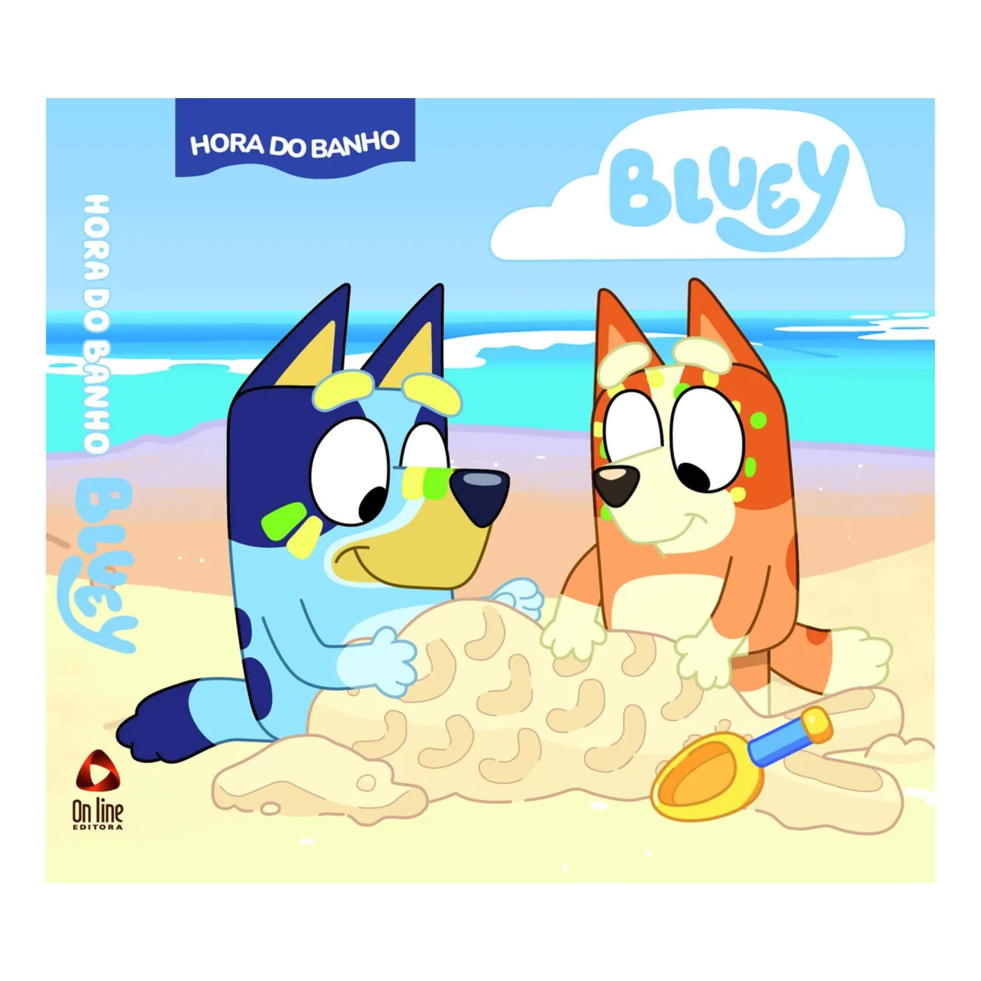 Livro Infantil Resistente a Água Bluey Hora do Banho Editora On Line - 9786555477146