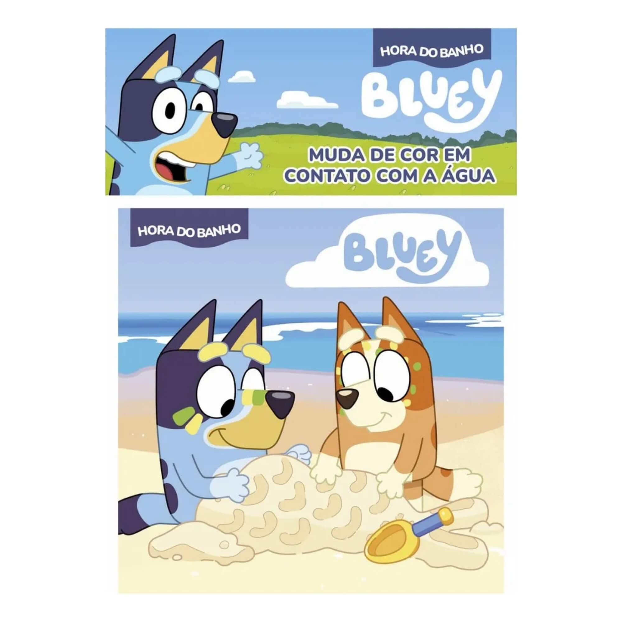 Livro Infantil Resistente a Água Bluey Hora do Banho Editora On Line - 9786555477146