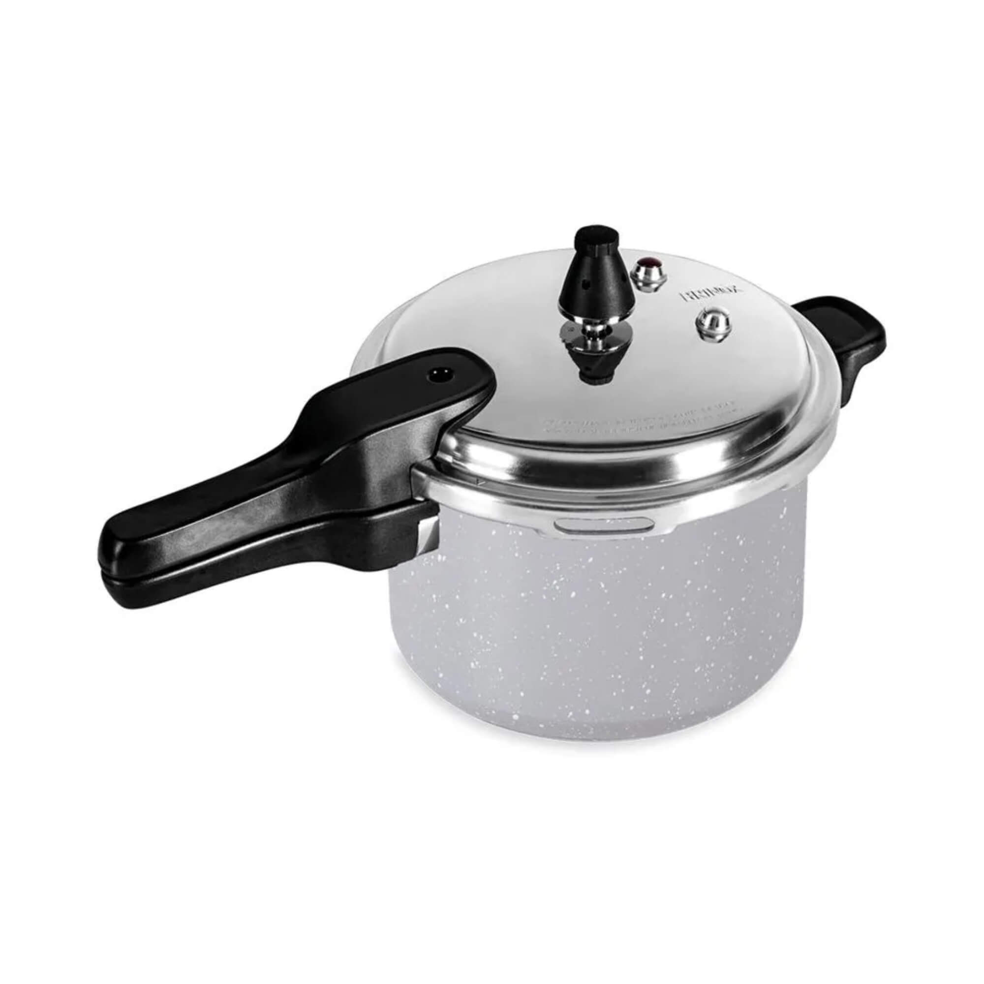 VAR Panela de Pressão com Fundo de Indução Ceramic Life Brinox 5,4L ou 4,2L (Escolha o Modelo)