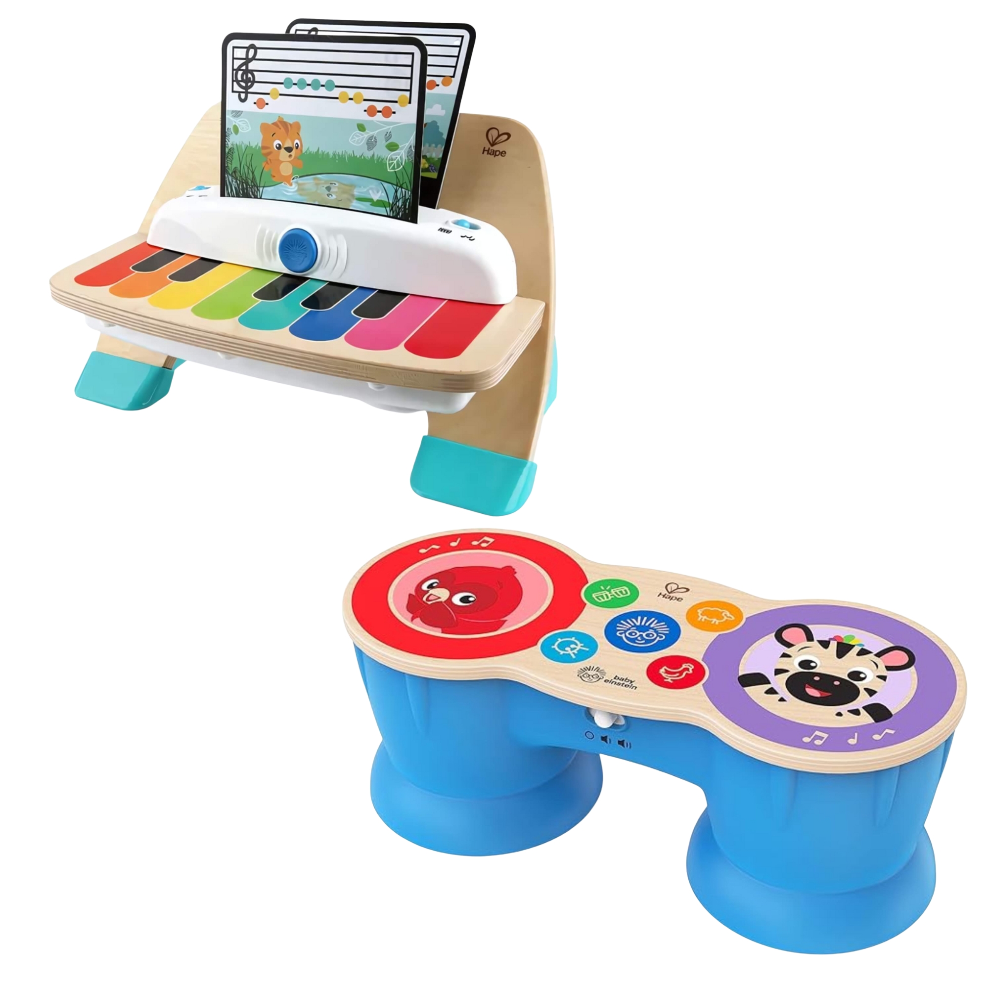 COMP Kit Brinquedo Infantil Musical: Piano Magic Touch + Tambor Magic Touch - Xalingo