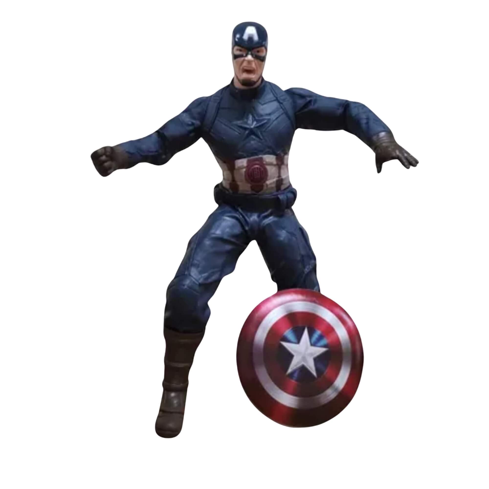 COMP Kit Bonecos Marvel Gigantes: Capitão América 45cm + Homem-Aranha 50cm - Mimo Toys
