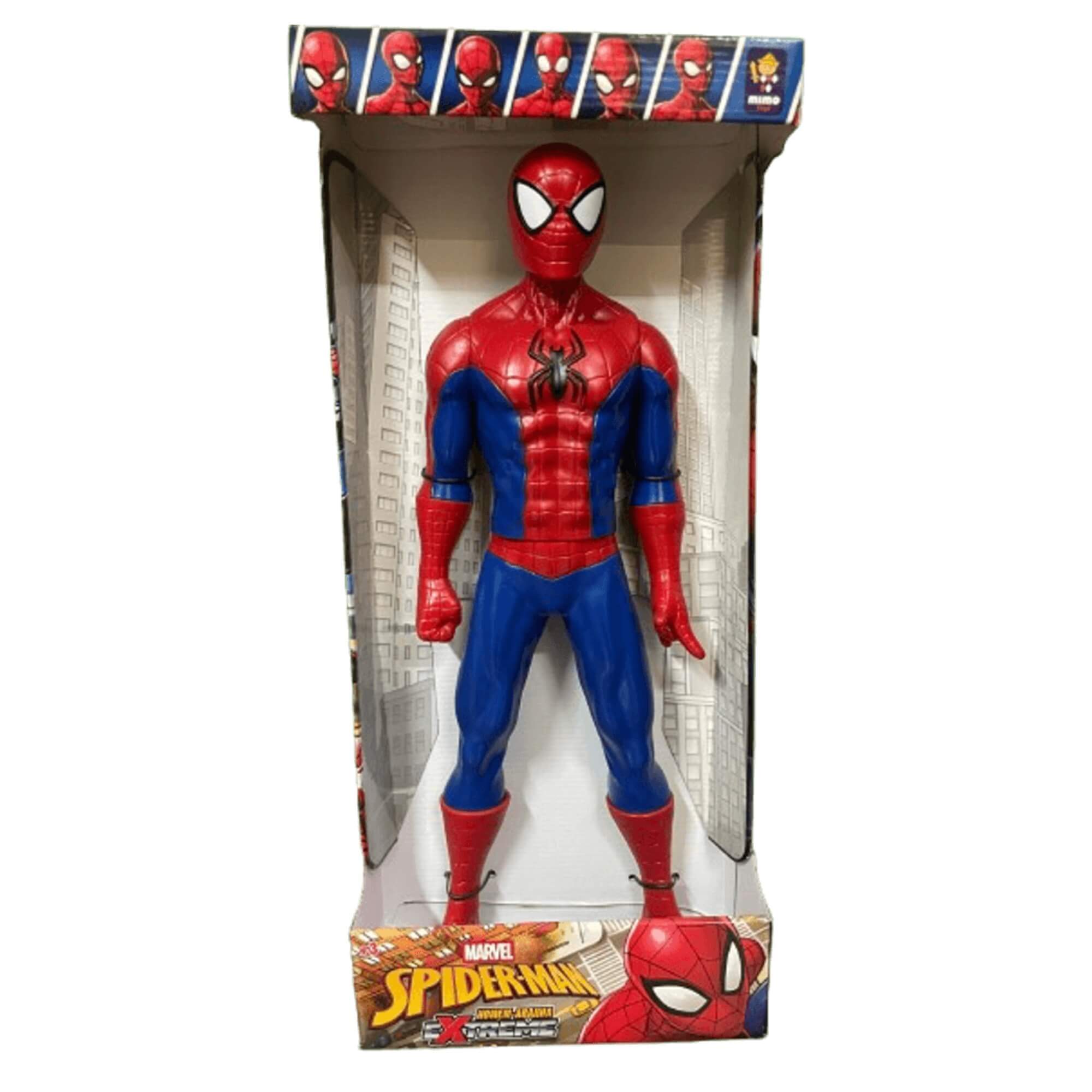 COMP Kit Bonecos Marvel Gigantes: Capitão América 45cm + Homem-Aranha 50cm - Mimo Toys