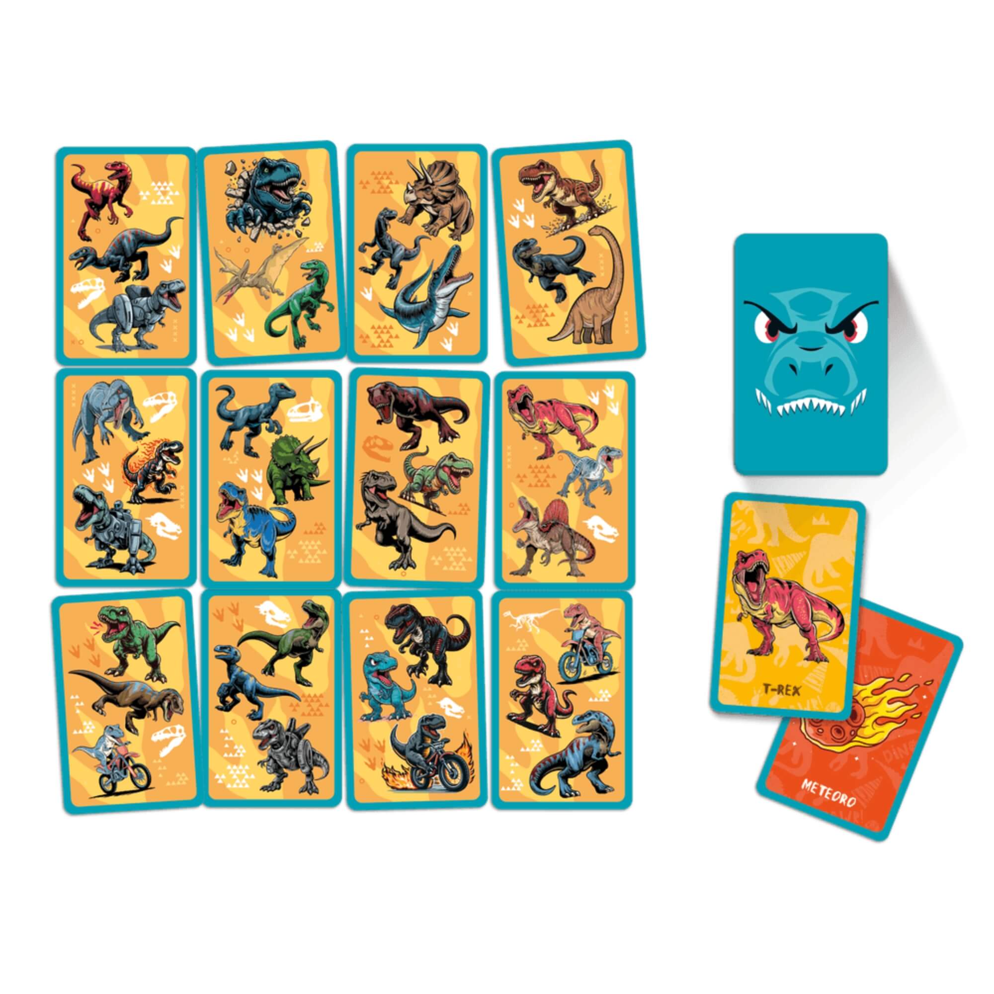 COMP Kit 4 Jogos Eu Vi! 55 Cartas: Rei Leão, Spidey, Aliens de Toy Story e T-Rex