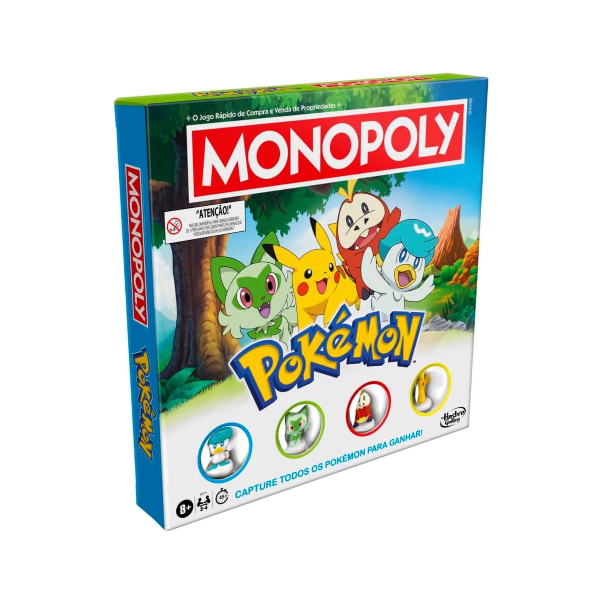 Jogo de Tabuleiro Monopoly Pokémon +8 Anos Hasbro - 19269