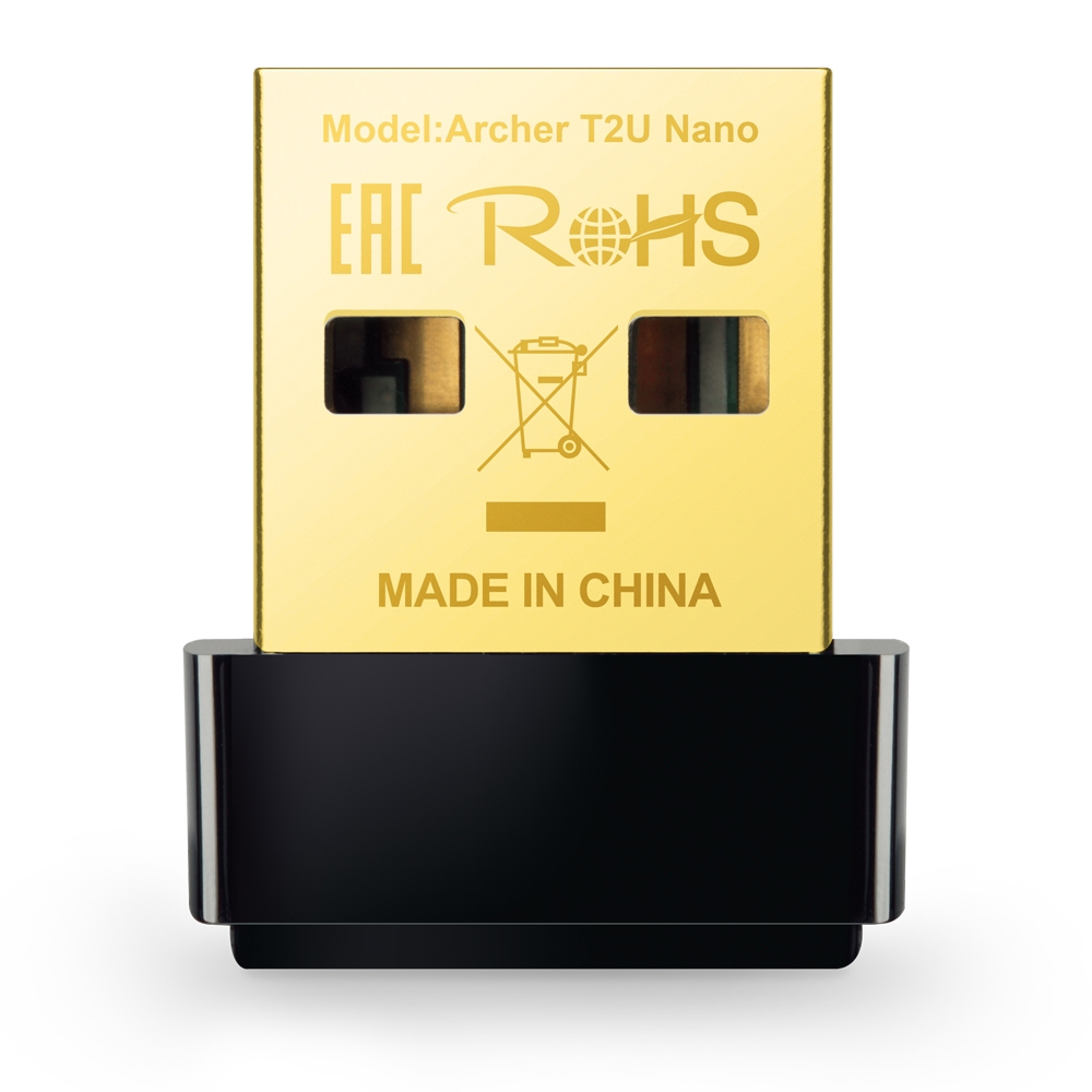 Adaptador USB Wireless Nano 433 e 200Mbps USB Dual Band AC600 Archer T2U - TP-Link