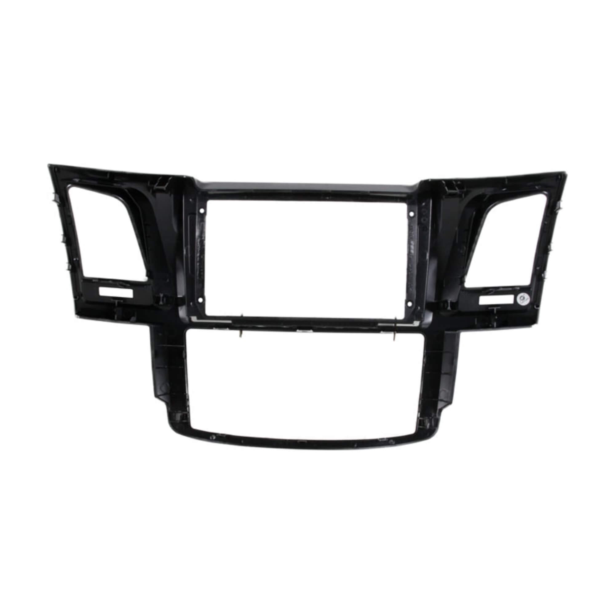 Moldura 9" Polegadas compatível com Hilux e SW4 2006 a 2015 cor Black Piano Expex - EPX9TO005