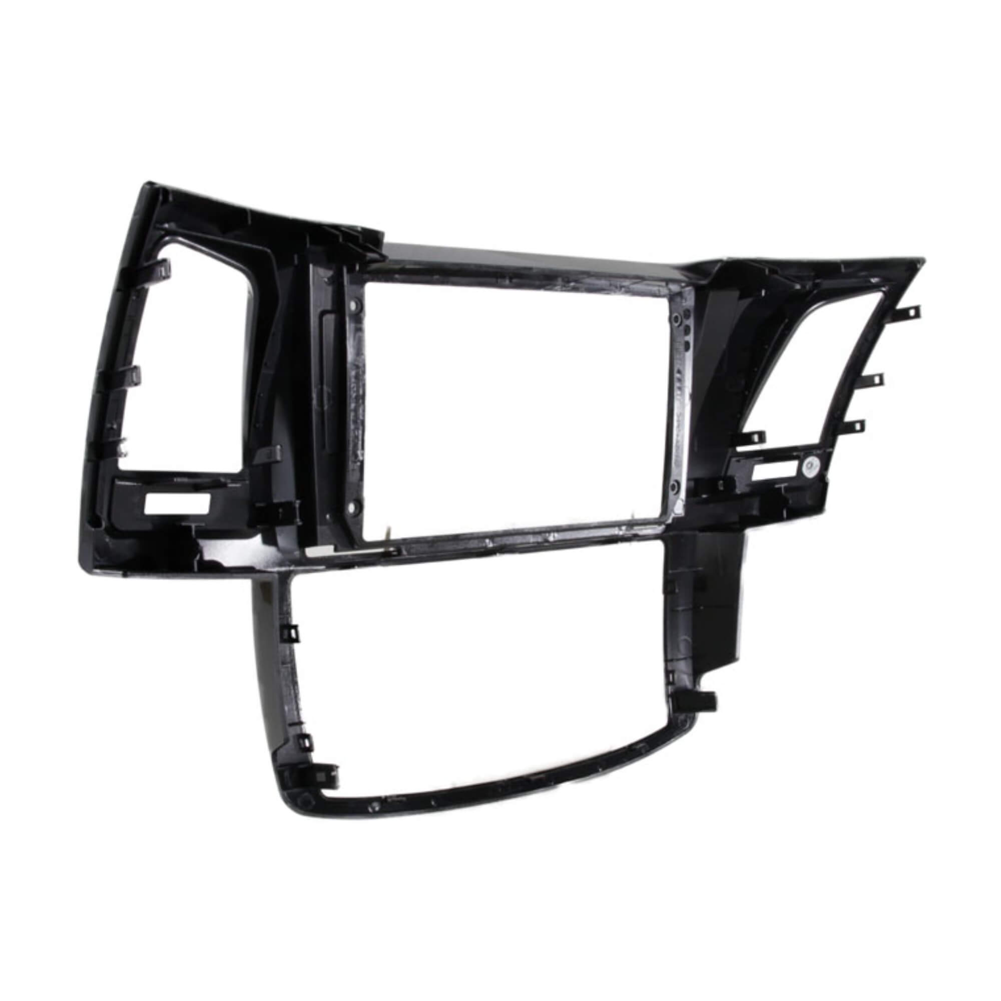 Moldura 9" Polegadas compatível com Hilux e SW4 2006 a 2015 cor Black Piano Expex - EPX9TO005