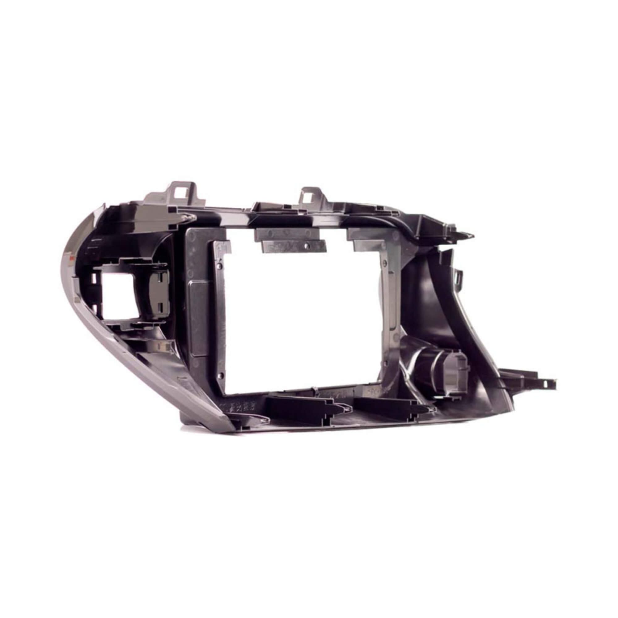 Moldura 10" Polegadas compatível com Hilux 2017 a 2021 cor Black Piano Expex - EPX10TO004