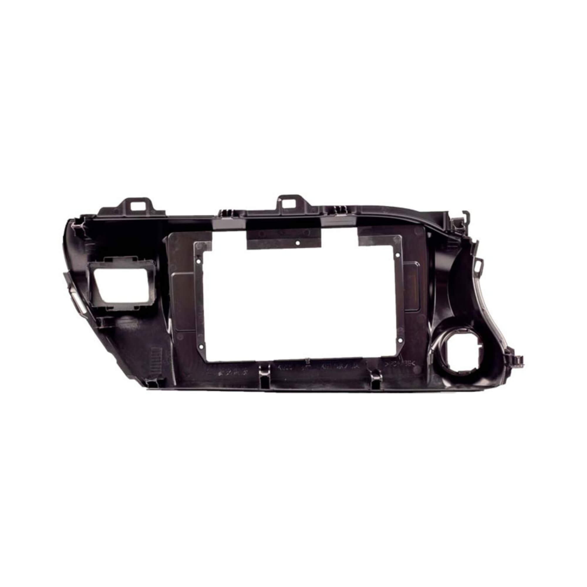 Moldura 10" Polegadas compatível com Hilux 2017 a 2021 cor Black Piano Expex - EPX10TO004
