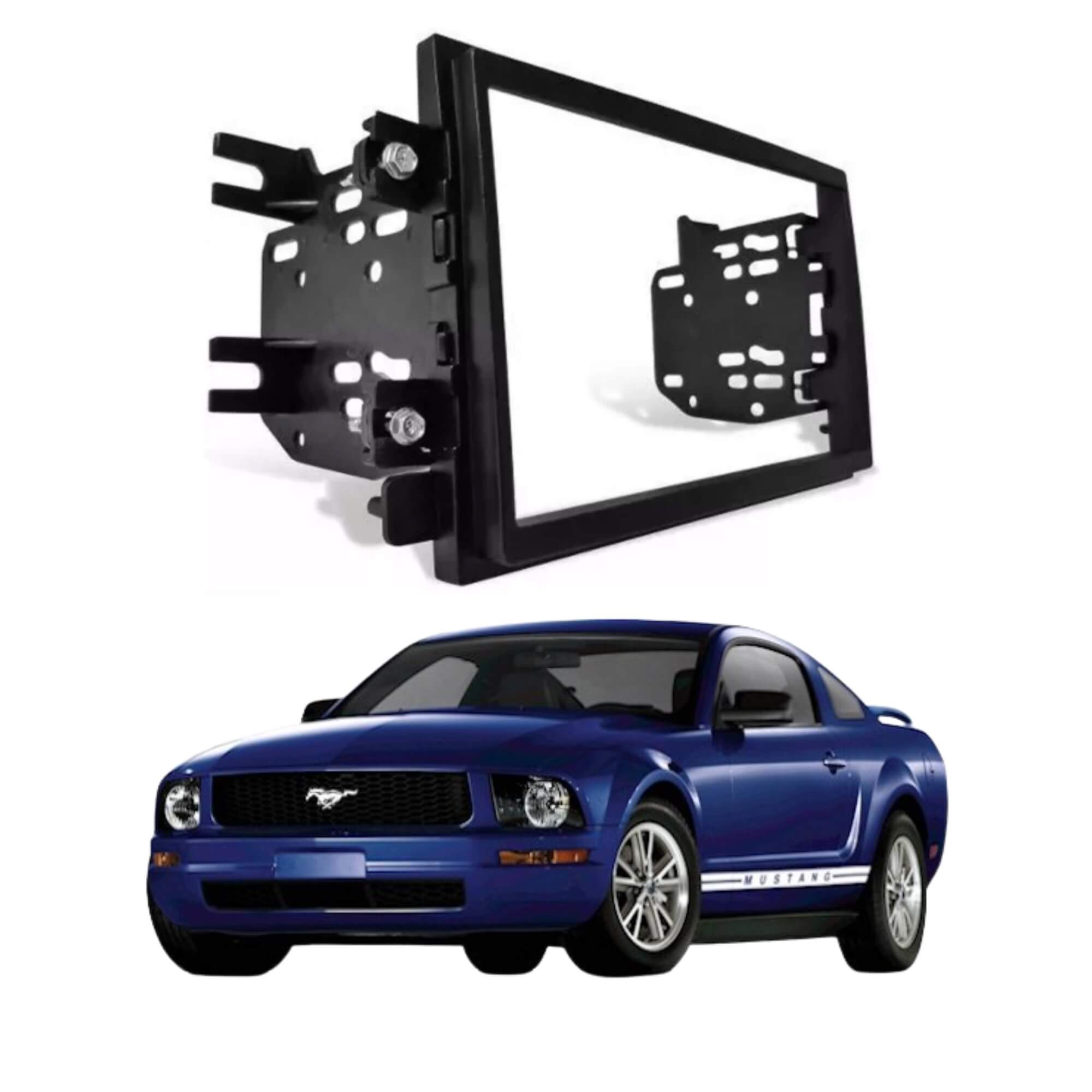 Moldura 2 Din Preta Fusion 2006/09 Edge 2008/11 Mustang 2004/08 JP/CH Expex - EPX 364
