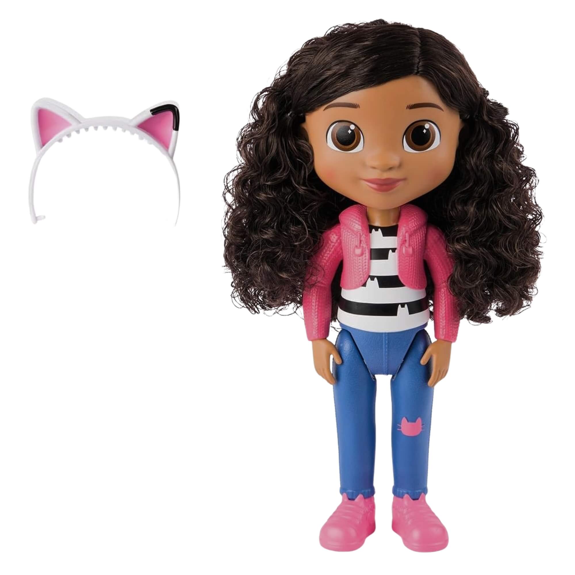 COMP Kit Boneca Gabby 13" com orelhas de gato + Casa de Bonecas Gabby’s Dollhouse the Movie