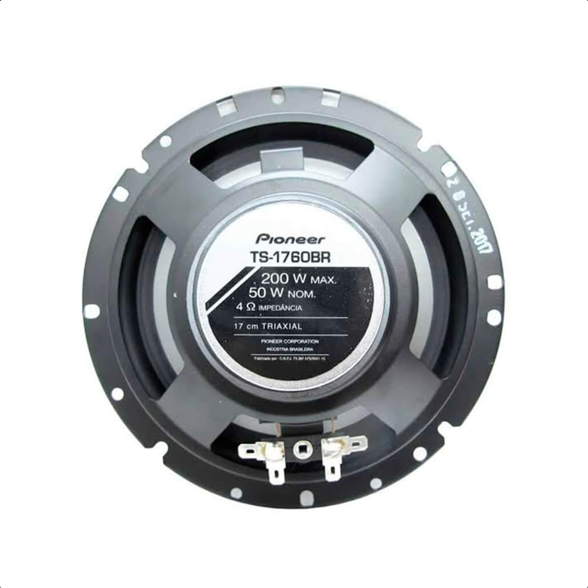 COMP Kit 2 Pares de Alto Falantes 6 Polegadas Triaxial 2x50WRMS Som Automotivo Pioneer-TS-1760BR