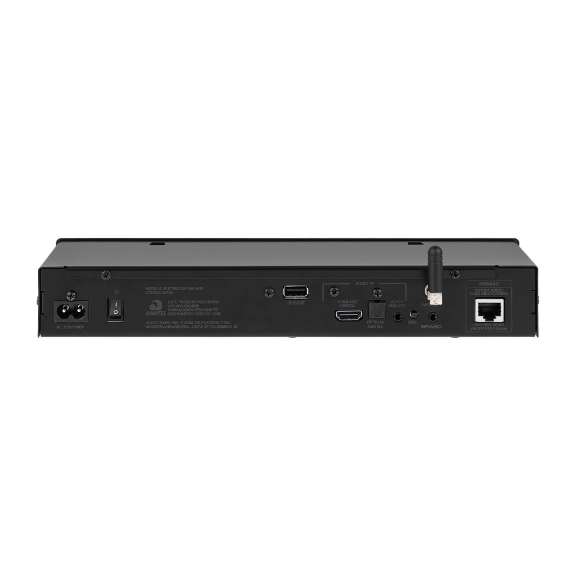 Multiroom FMR Hub Extrator 300mV RMS conexões HDMI ARC/Óptica/Bluetooth/Analógica Frahm - 32782
