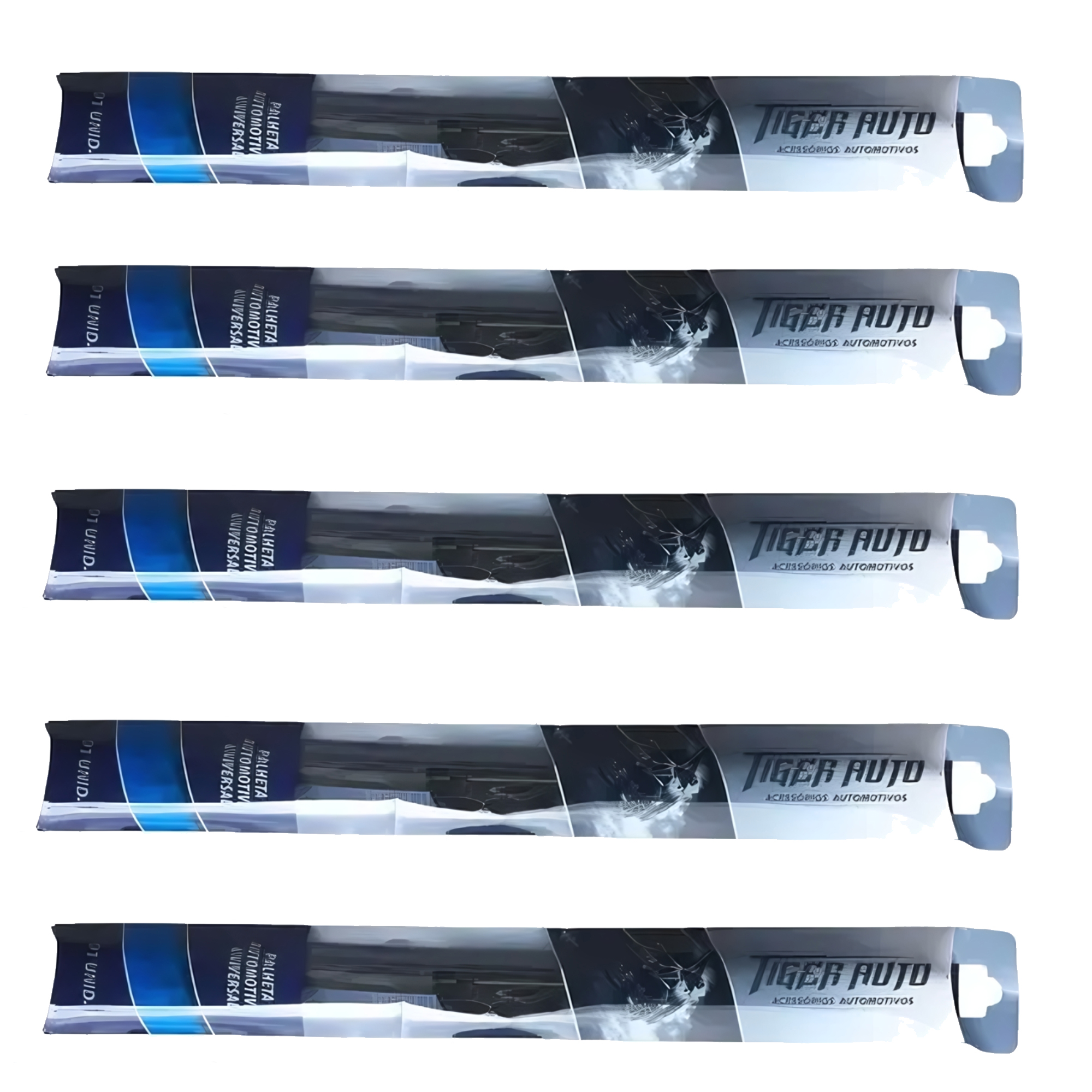 COMP Kit 50 Palhetas Limpadora de Silicone Universal 24 - 23 - 22 - 21 - 20 Polegadas Automotiva Tiger Auto