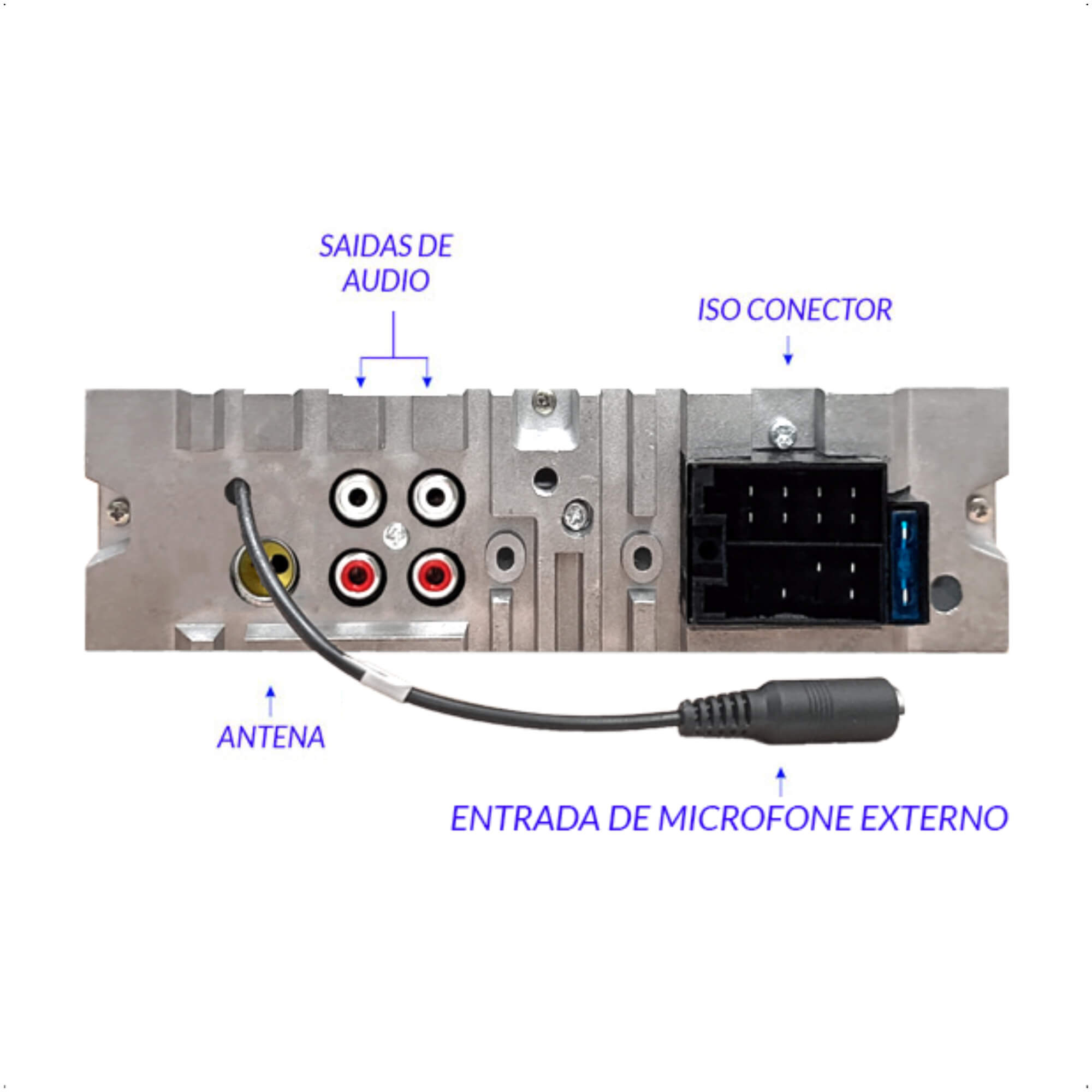 COMP Kit Alto Falantes 2 Vias Ophera 6,5" 160W RMS + Auto Rádio p/ Sandero/Logan/Clio/Kangoo