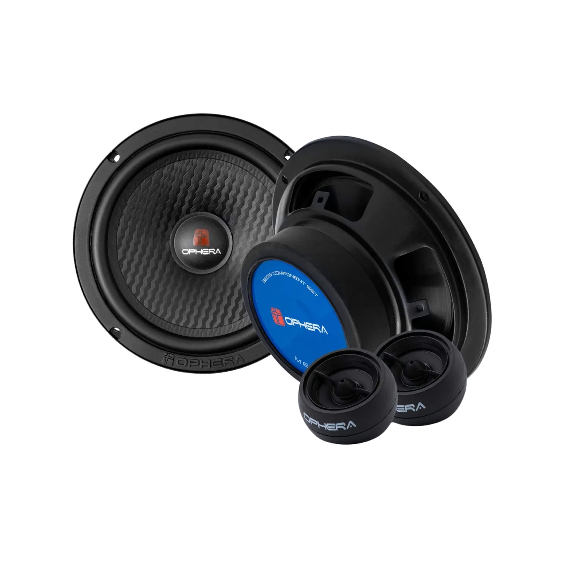 COMP Kit Alto Falante Ophera 6,5" 160W RMS + Auto Rádio Roadstar p/ Palio/Siena/Strada/Uno/Fiorino