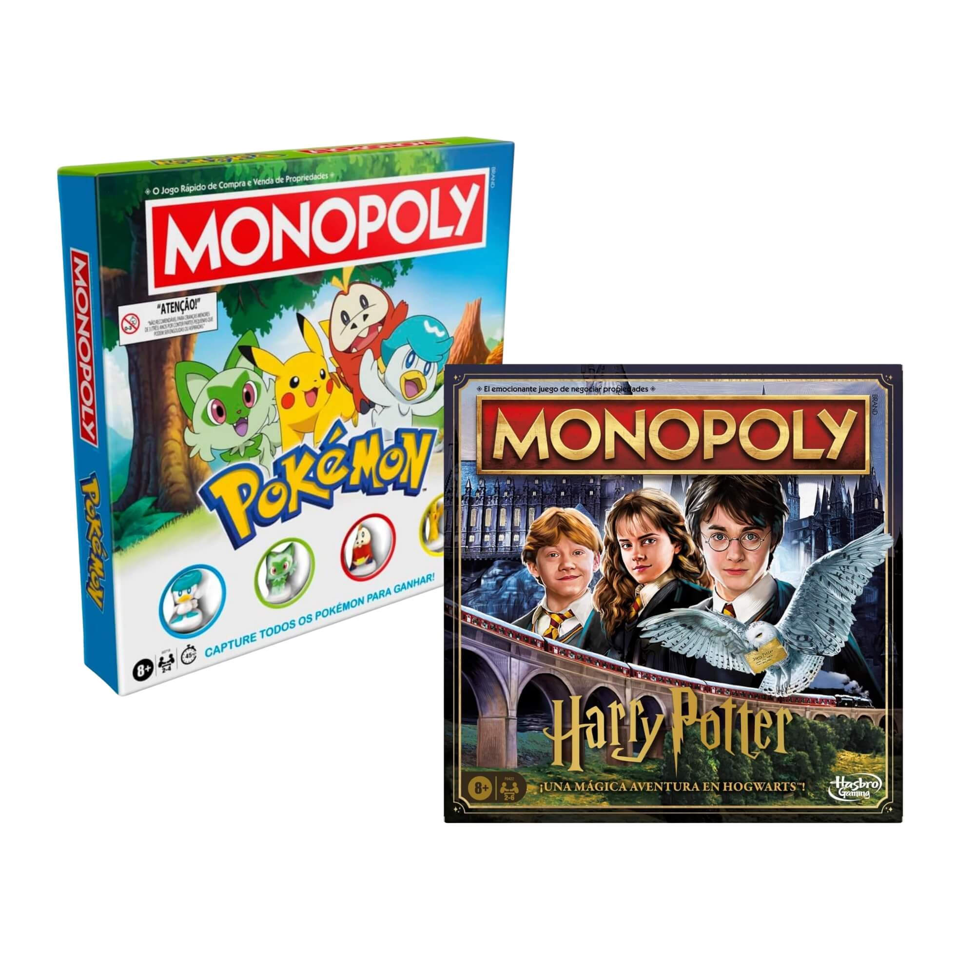 COMP Kit Monopoly Pokémon + Monopoly Harry Potter Hasbro