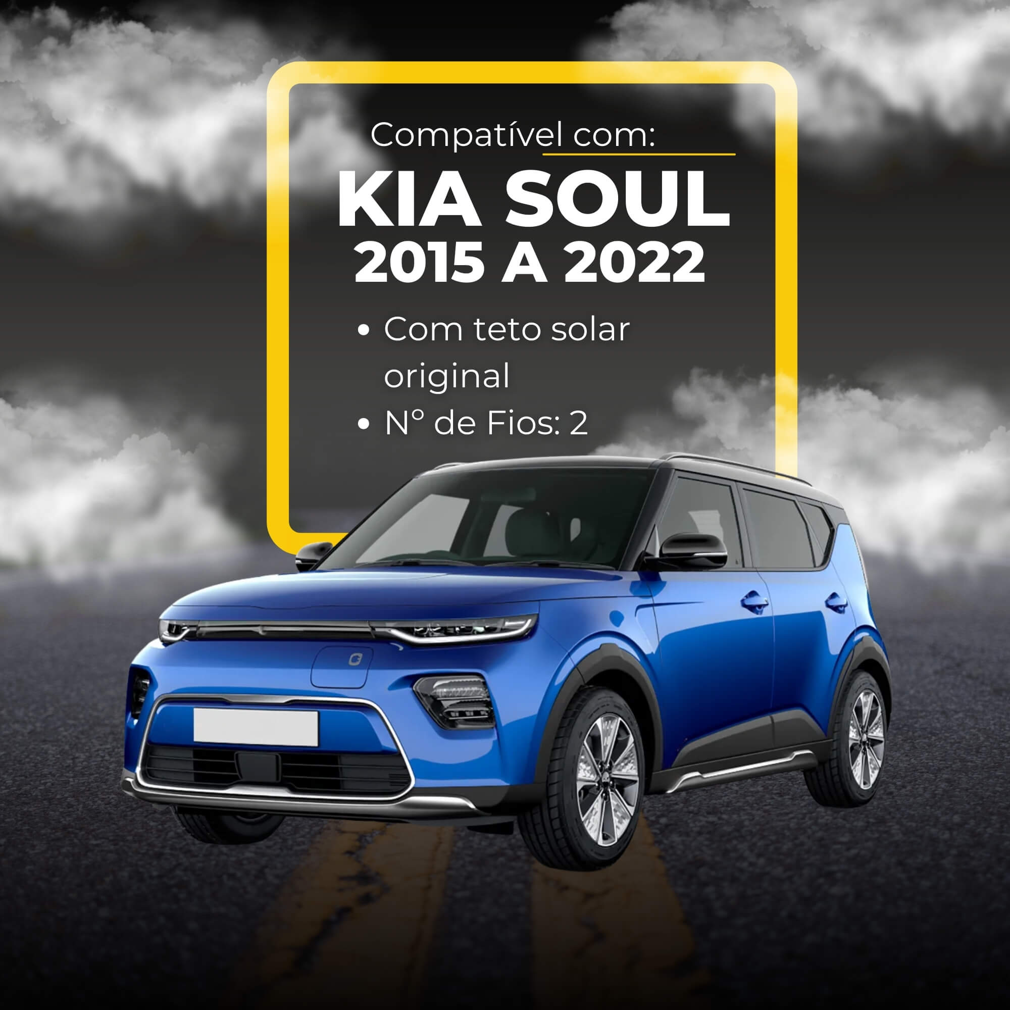 Módulo Fechamento de Teto Solar c/ Antiesmagamento Soul 2015 a 2022 Tury - SKY1.0E