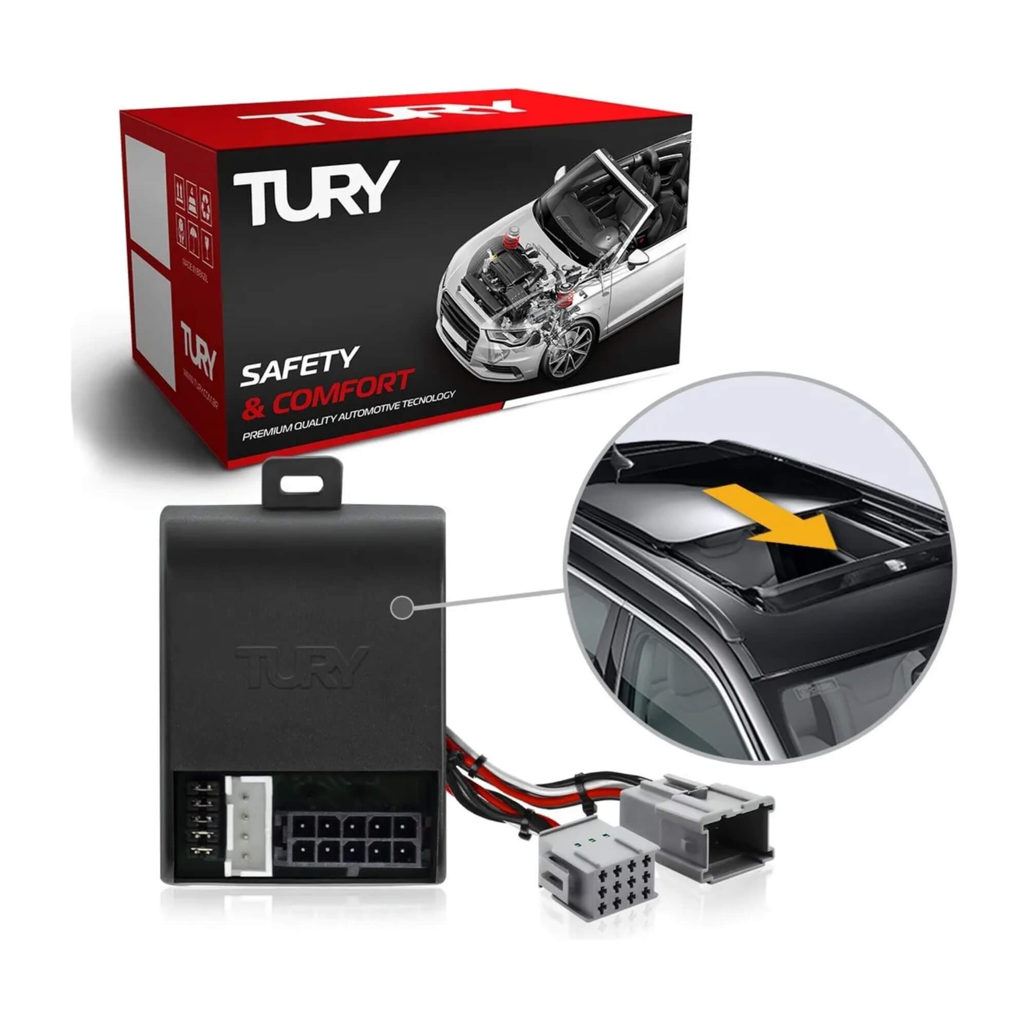 Módulo Fechamento de Teto Solar c/ Antiesmagamento Soul 2015 a 2022 Tury - SKY1.0E