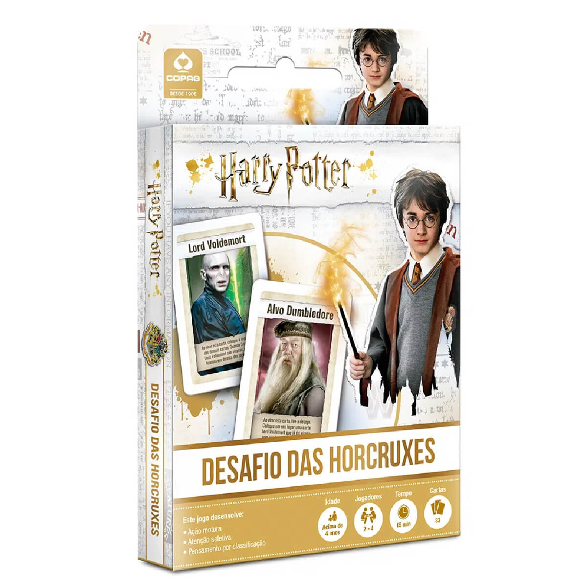 COMP KIT 2x Jogos Harry Potter – Monopoly Hogwarts + Desafio das Horcruxes Copag
