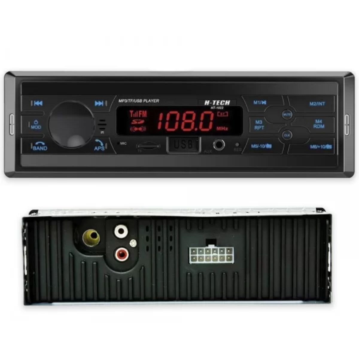 COMP Kit 2x Pares de Alto-Falantes Leson JB5 Flex 5” 110W + Rádio H-Tech HT-1022 Bluetooth