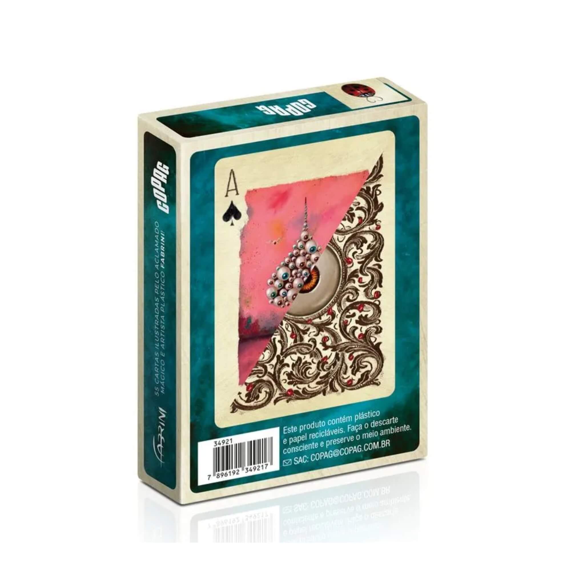 Baralho do Mágico Fabrini 55 Cartas Ilustradas Copag - 34922