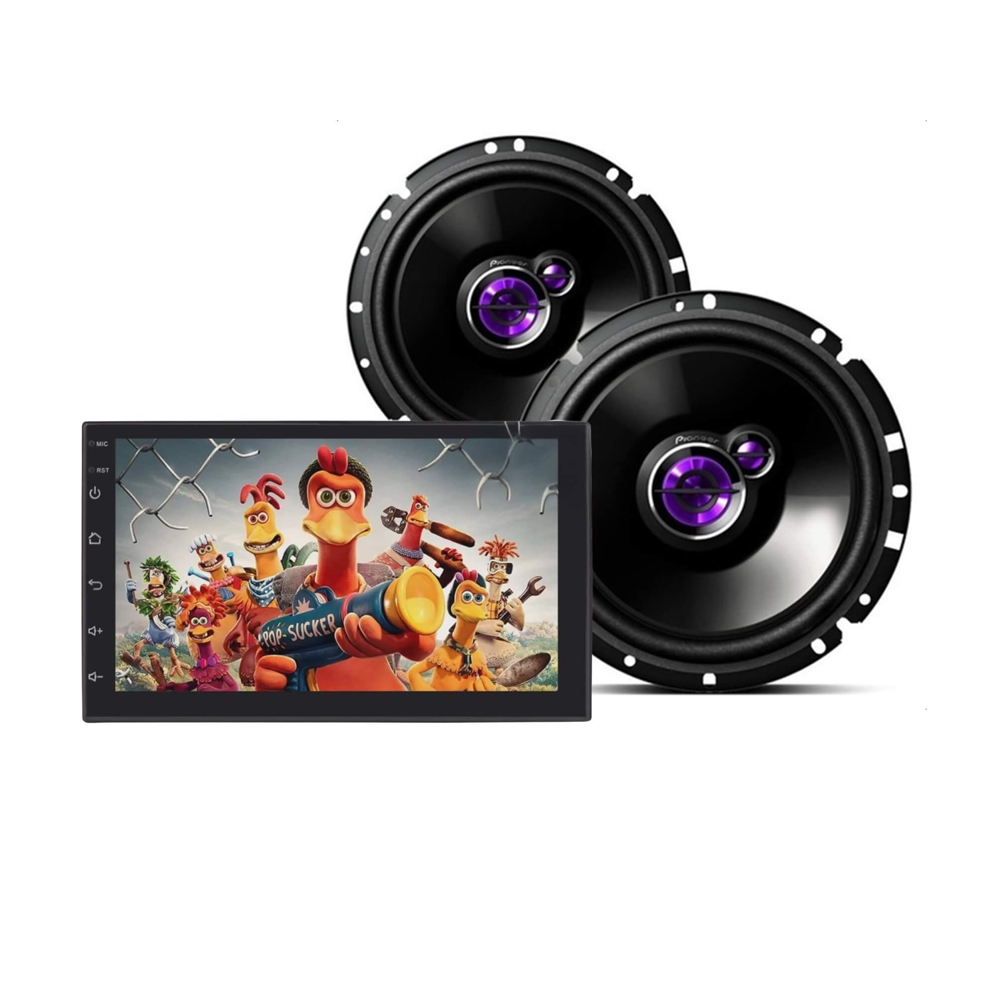 COMP Kit Multimídia H-Tech HT-7864CA + Par de Alto-Falantes Pioneer TS-1760BR