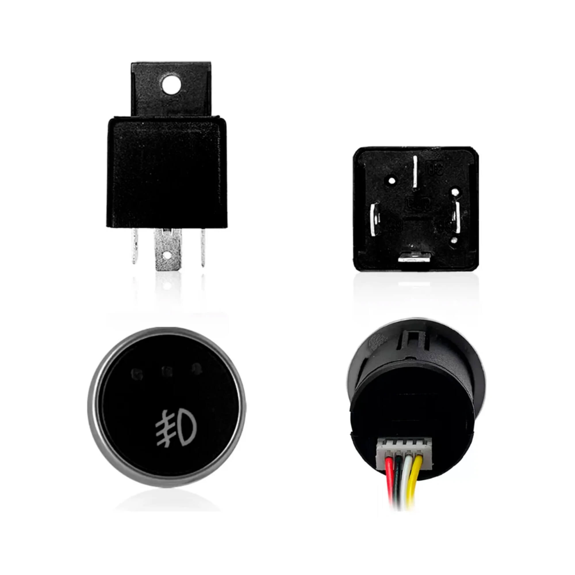 COMP Kit Farol de Milha Celta/Prisma + Lâmpadas LED HB4 Super Led Nano 6000K