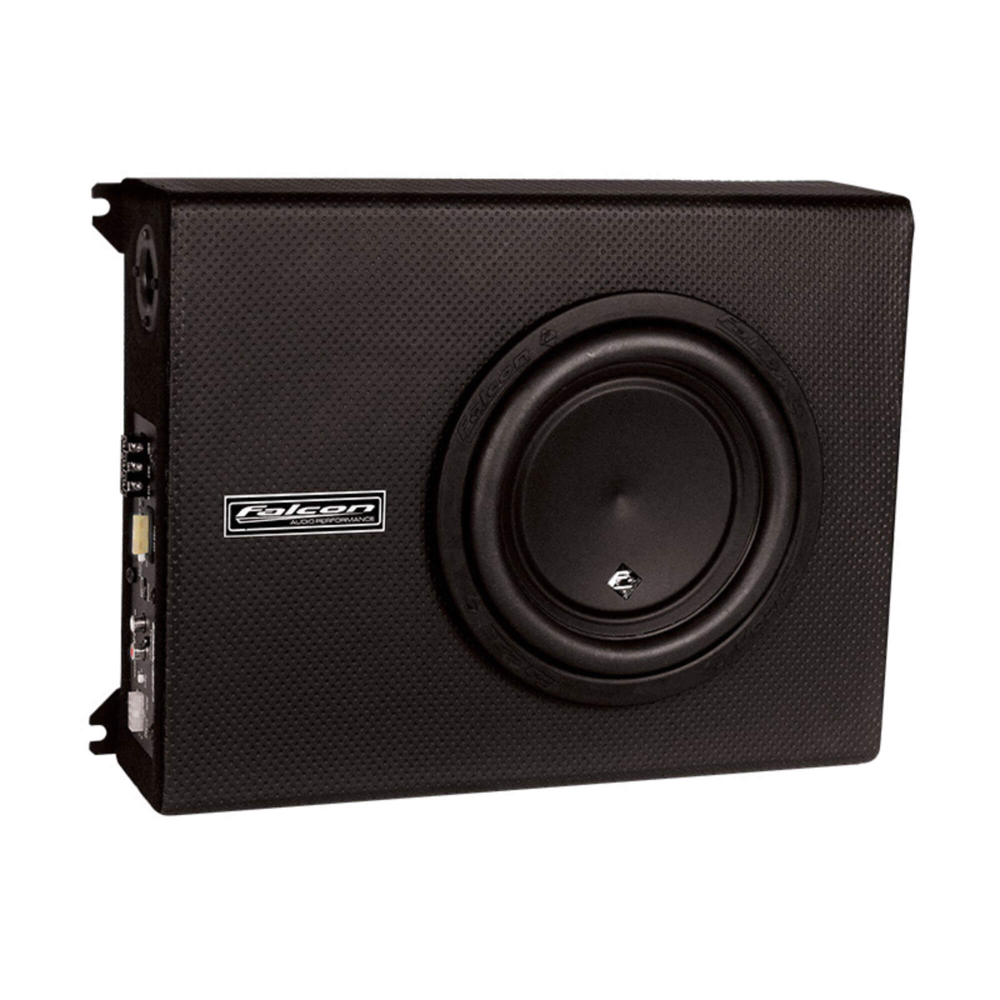 COMP Kit Conversor RCA Falcon FC4X + Caixa Slim Amplificada 8” 450W RMS XS400.3SL