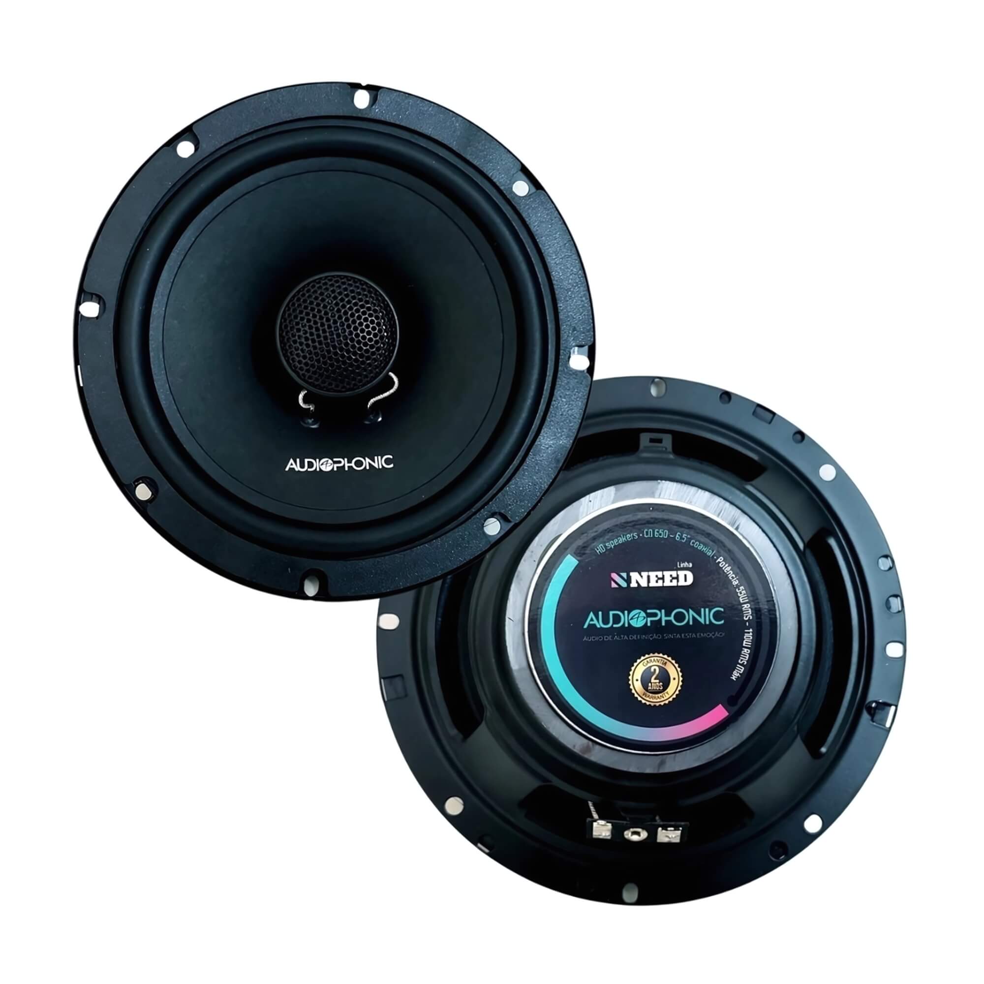 COMP Kit Som Automotivo Roadstar RS2714BR Bluetooth + Alto Falantes Audiophonic CN650 6,5