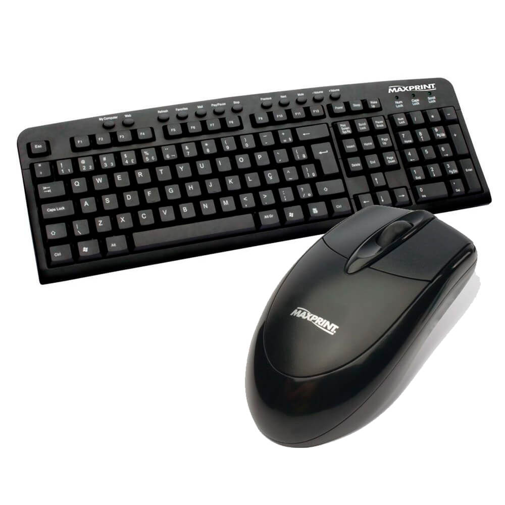 Comp Kit 10 Teclados USB 60814-5 + 10 Mouses USB 60615-7 Maxprint