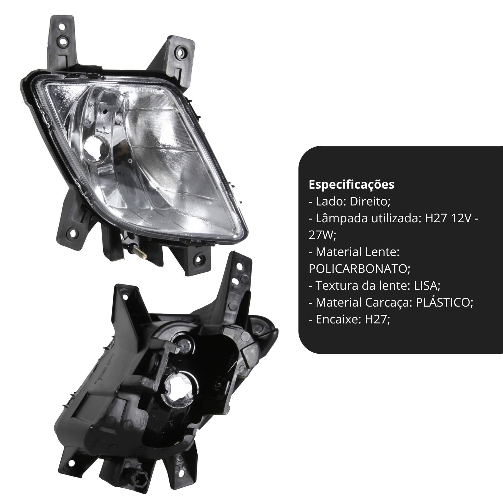 Farol Auxiliar Sportage 2011 a 2014 LD Shocklight - MSL-161202R