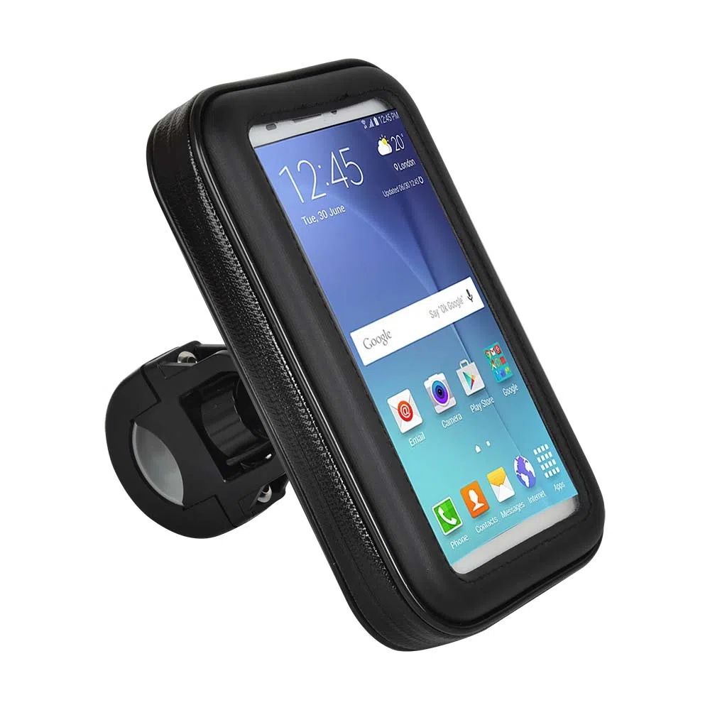 Suporte de Guidão 22 a 35mm p/ Smartphone de até 5,5 Pol Rotação 360º Preto Atrio - BI095