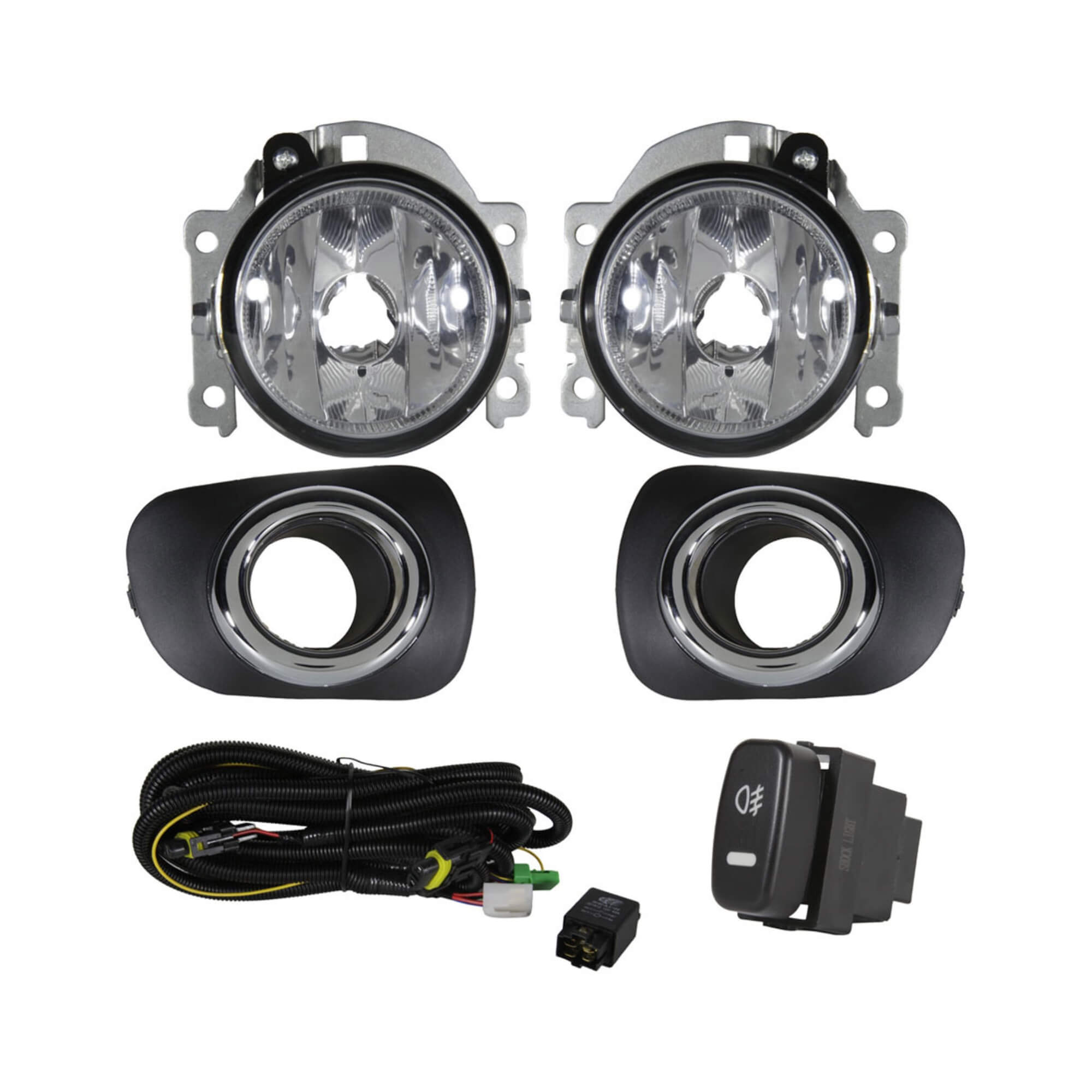 Kit Farol L200 Triton HPE Cabine Dupla 2011 a 2013 Botão Modelo Original Shocklight - SL-190310