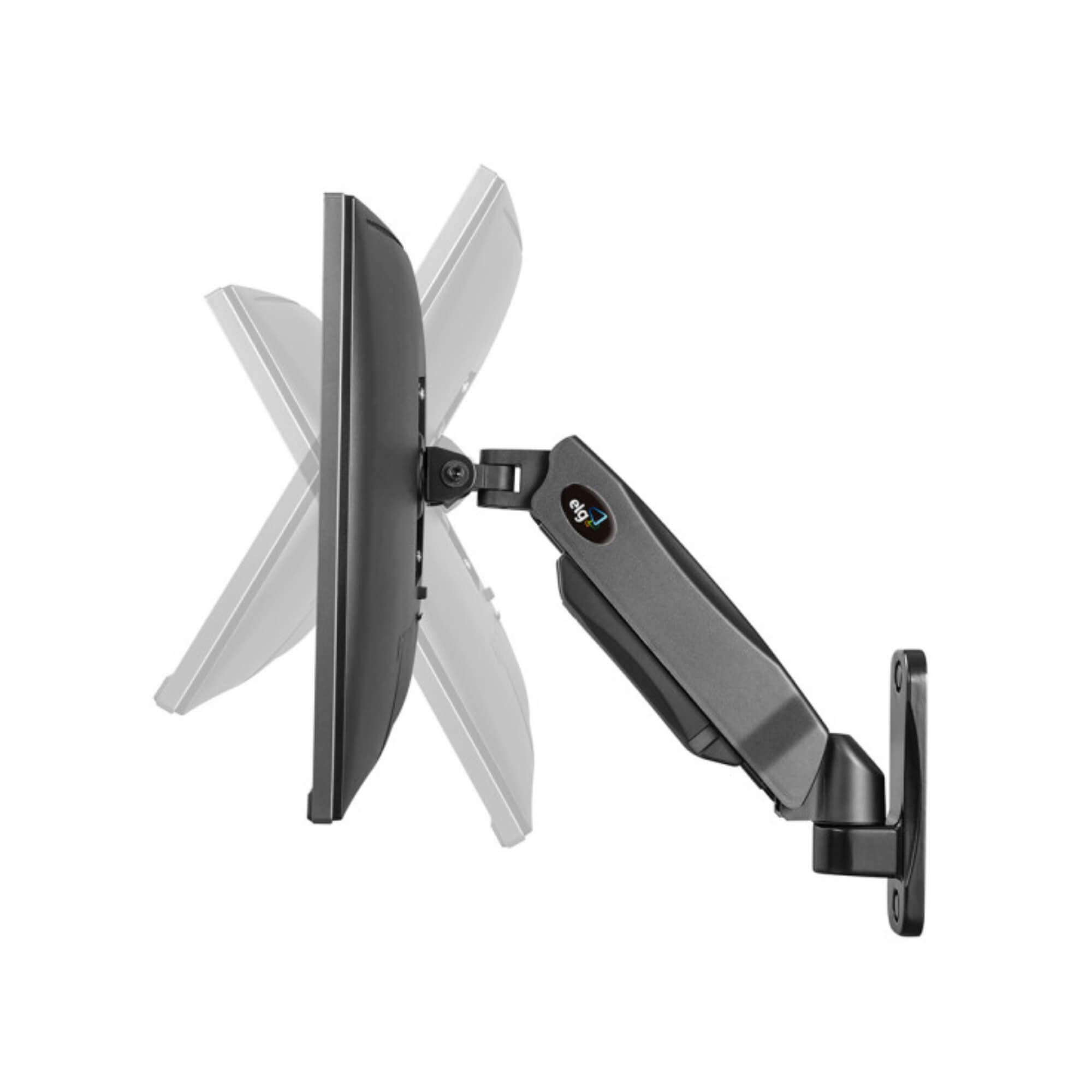 Suporte Ergonômico Multiarticulado de Parede c/ Pistão a Gás p/ Monitores de 17" a 34" ELG - F410