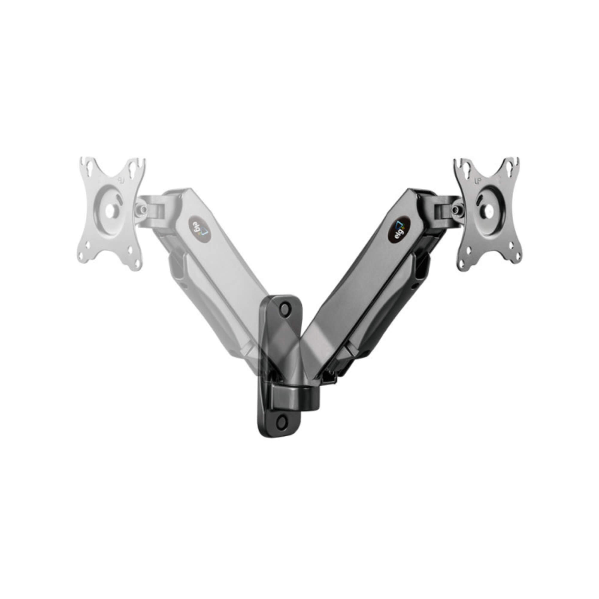 Suporte Ergonômico Multiarticulado de Parede c/ Pistão a Gás p/ Monitores de 17" a 34" ELG - F410
