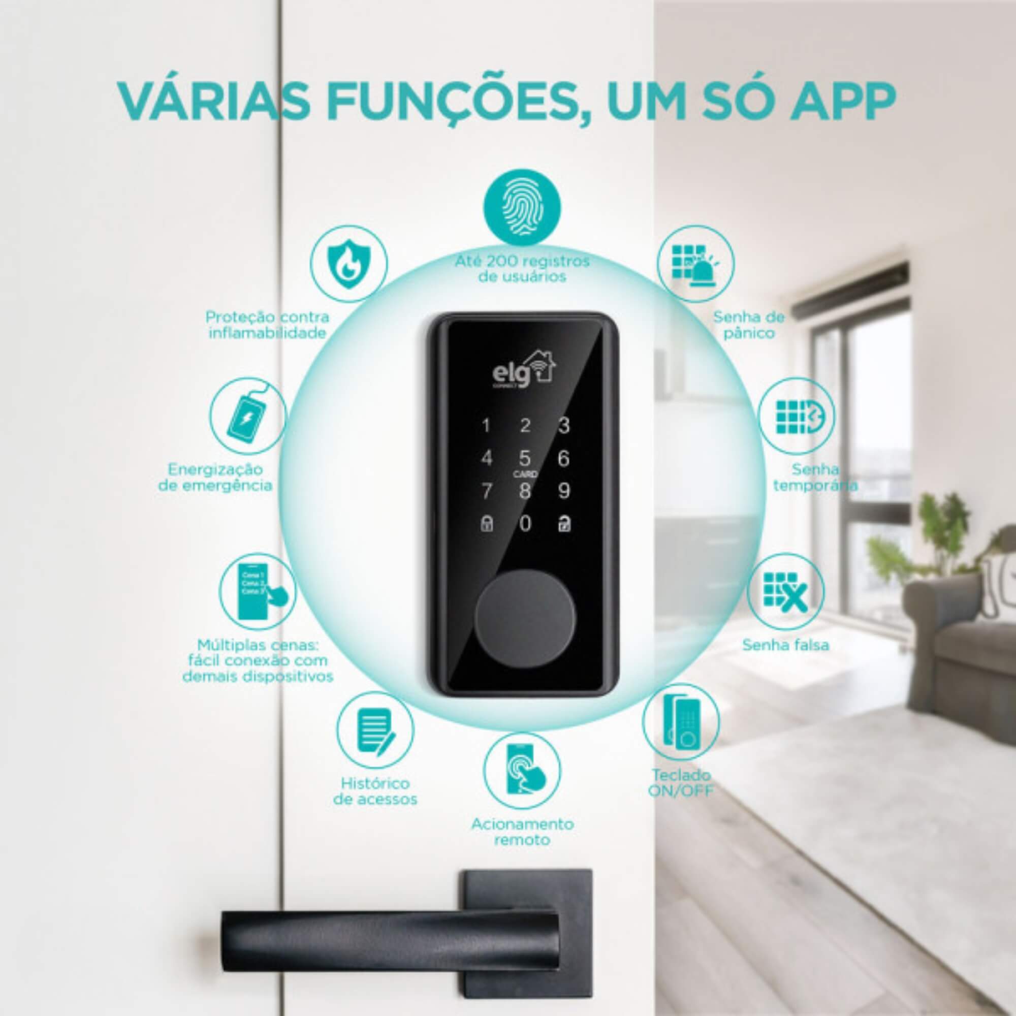 Fechadura Digital Inteligente ELG - SHFD701
