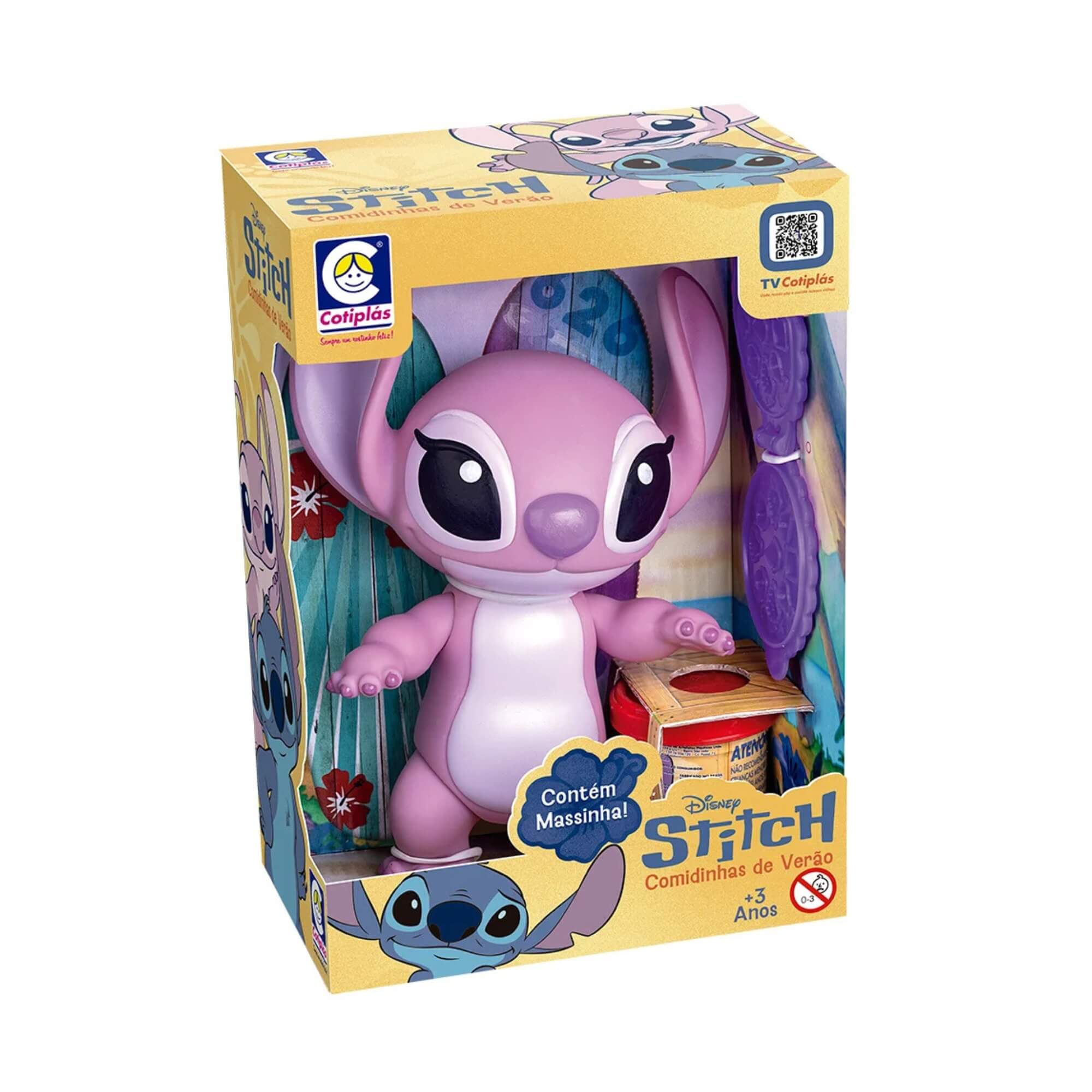 Brinquedo Stitch Angel Comidinhas de Verão Disney Cotiplás - 2933