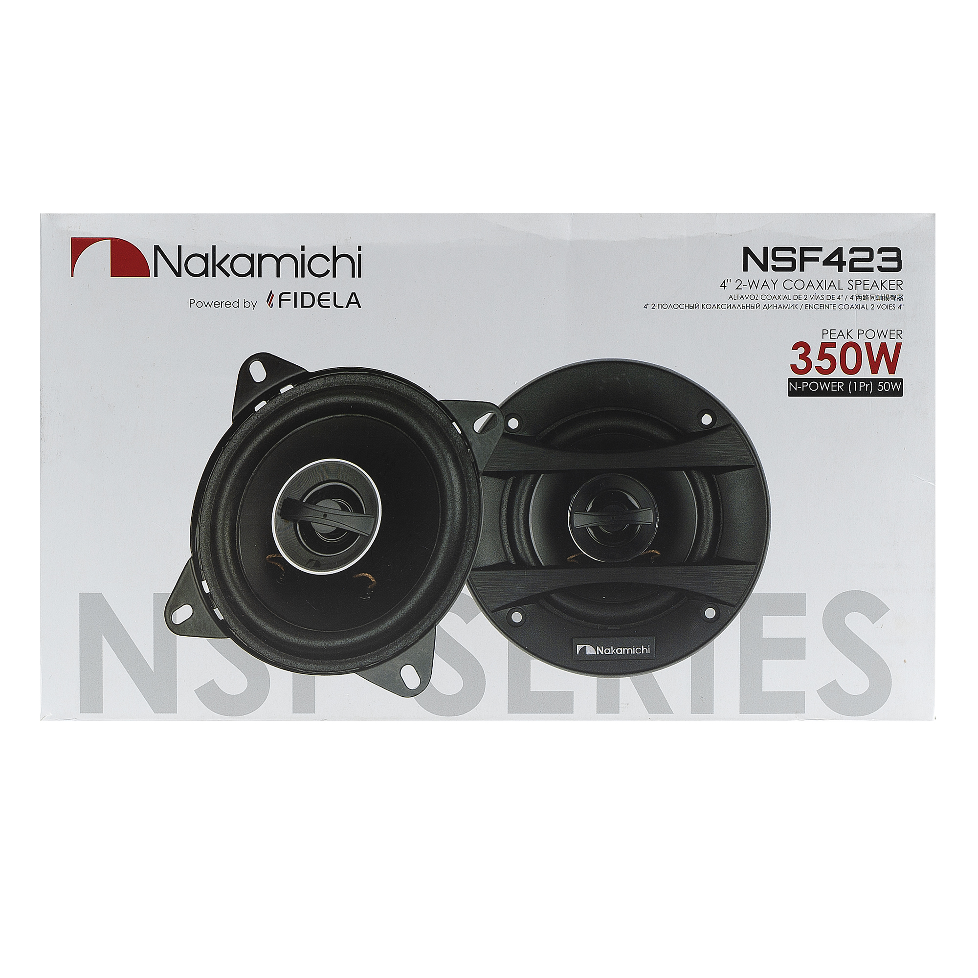 COMP Kit Alto Falante Coaxial 4" 50W + Rádio Bluetooth c/ Controle Remoto