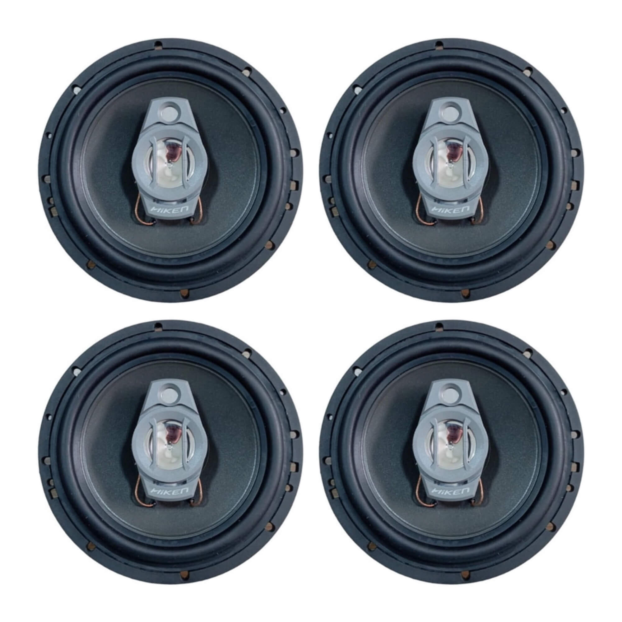 COMP Kit 2 Pares de Alto Falantes HN 6" Polegadas 130W 4R Preto Hiken