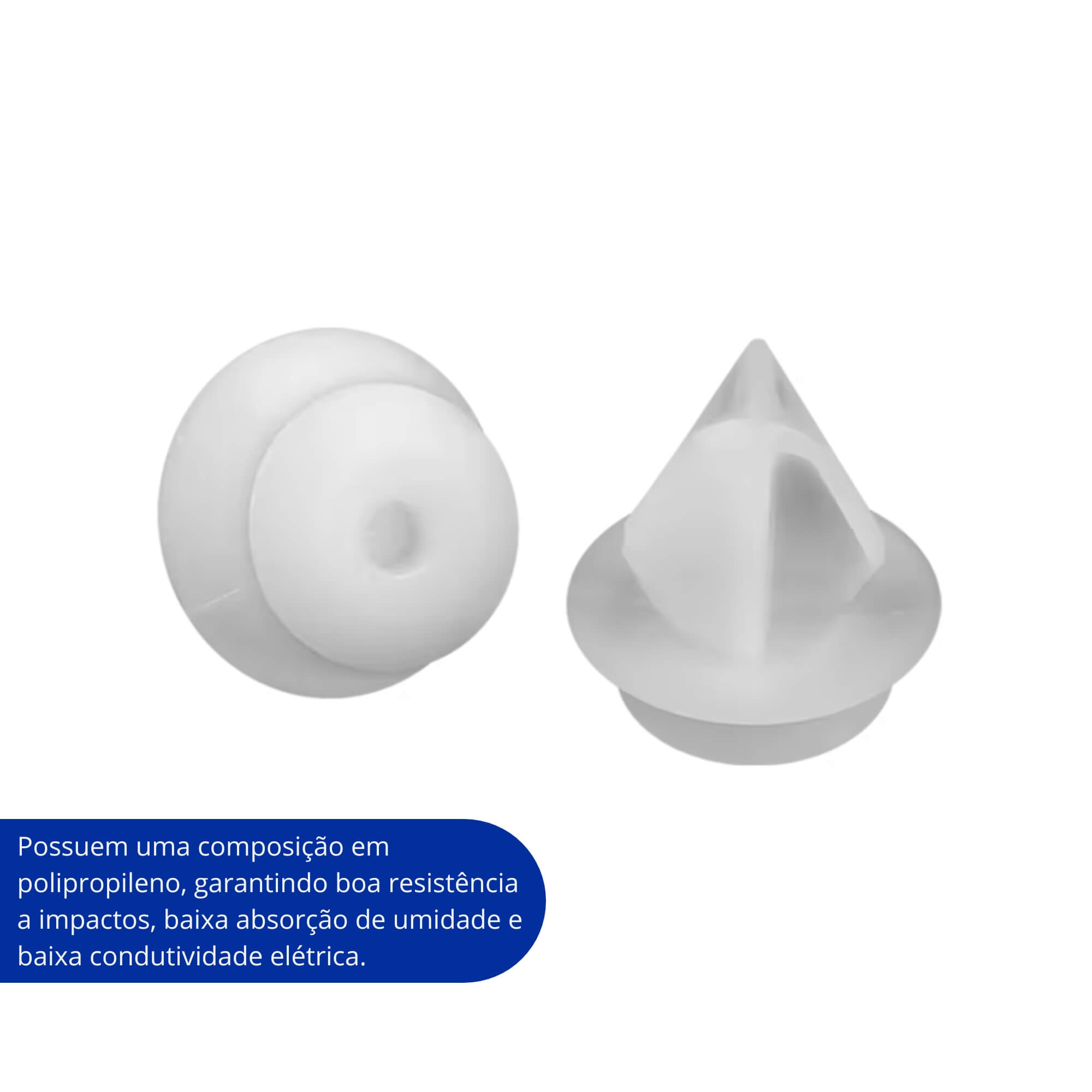 Grampo para Forração Lateral Gol G5 2008 a 2012 Branco (Pacote com 10 unidades) Permak - 237/P3